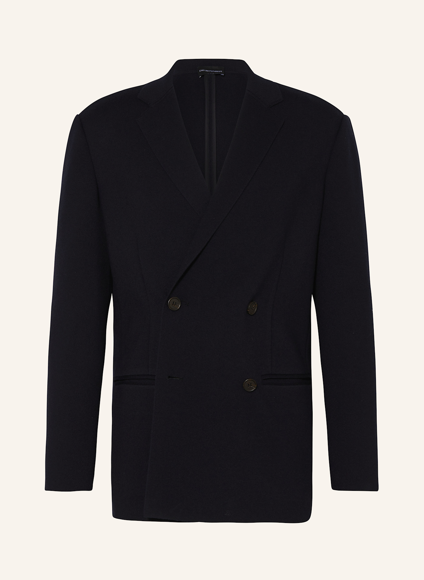 EMPORIO ARMANI Stricksakko Regular Fit: DUNKELBLAU