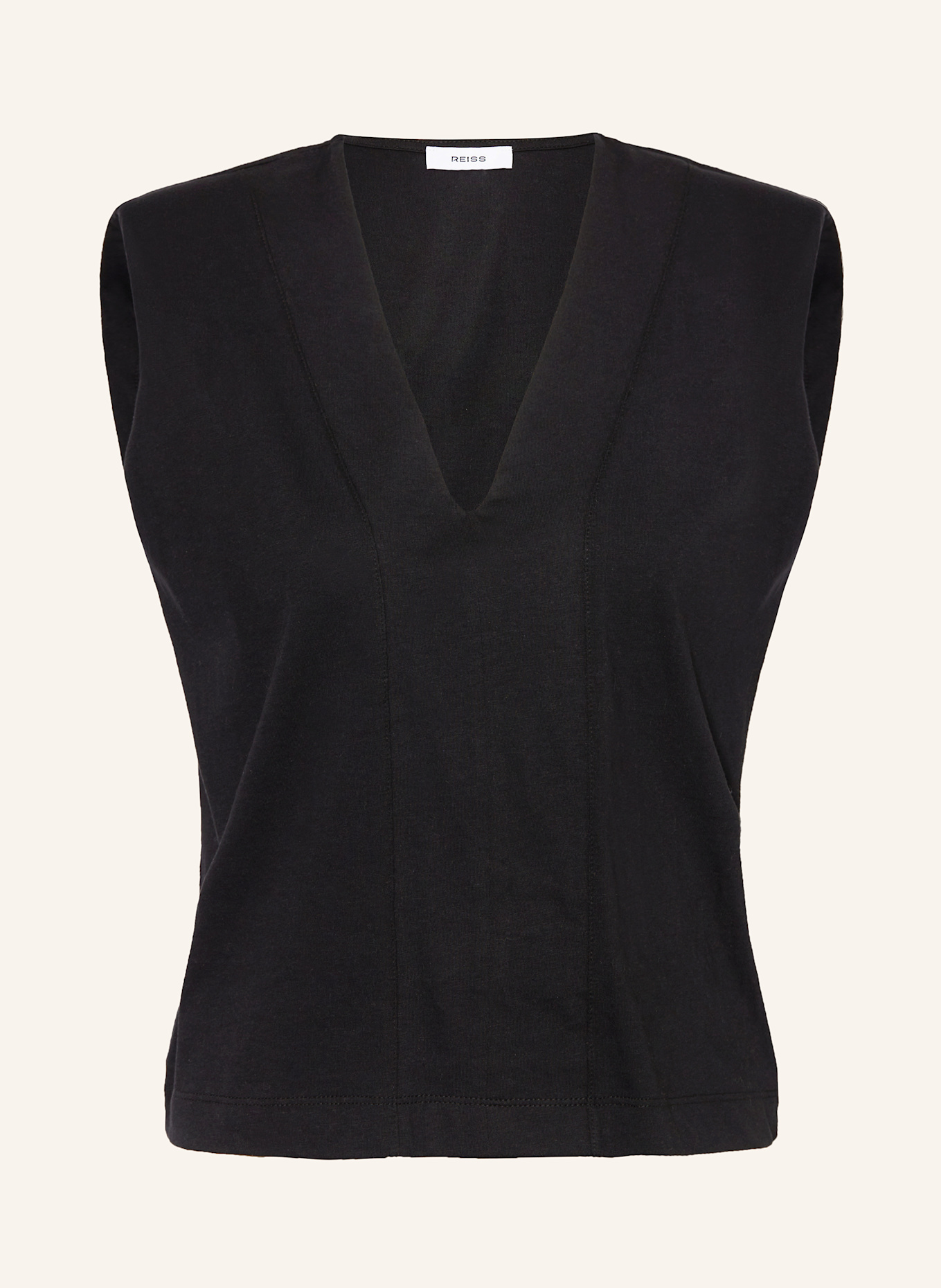REISS Top BOXY: SCHWARZ