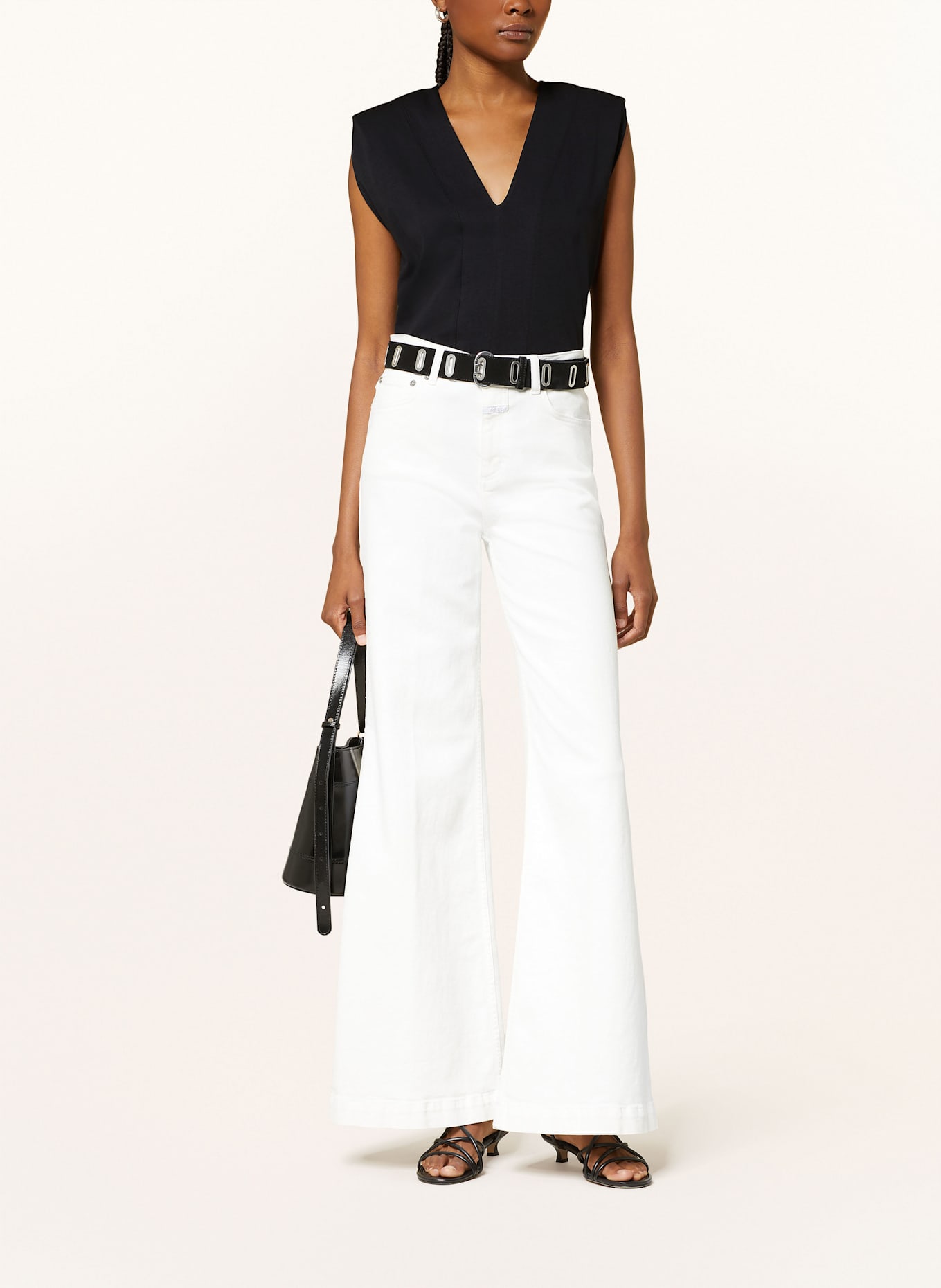REISS Top BOXY: SCHWARZ