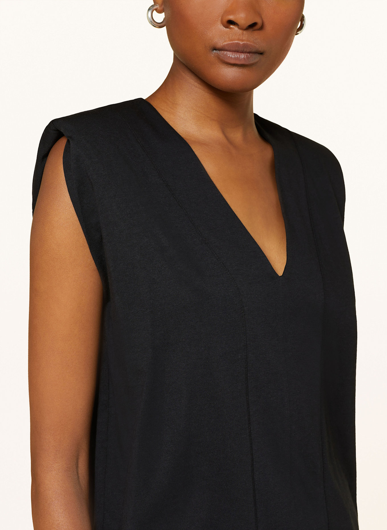 REISS Top BOXY: SCHWARZ