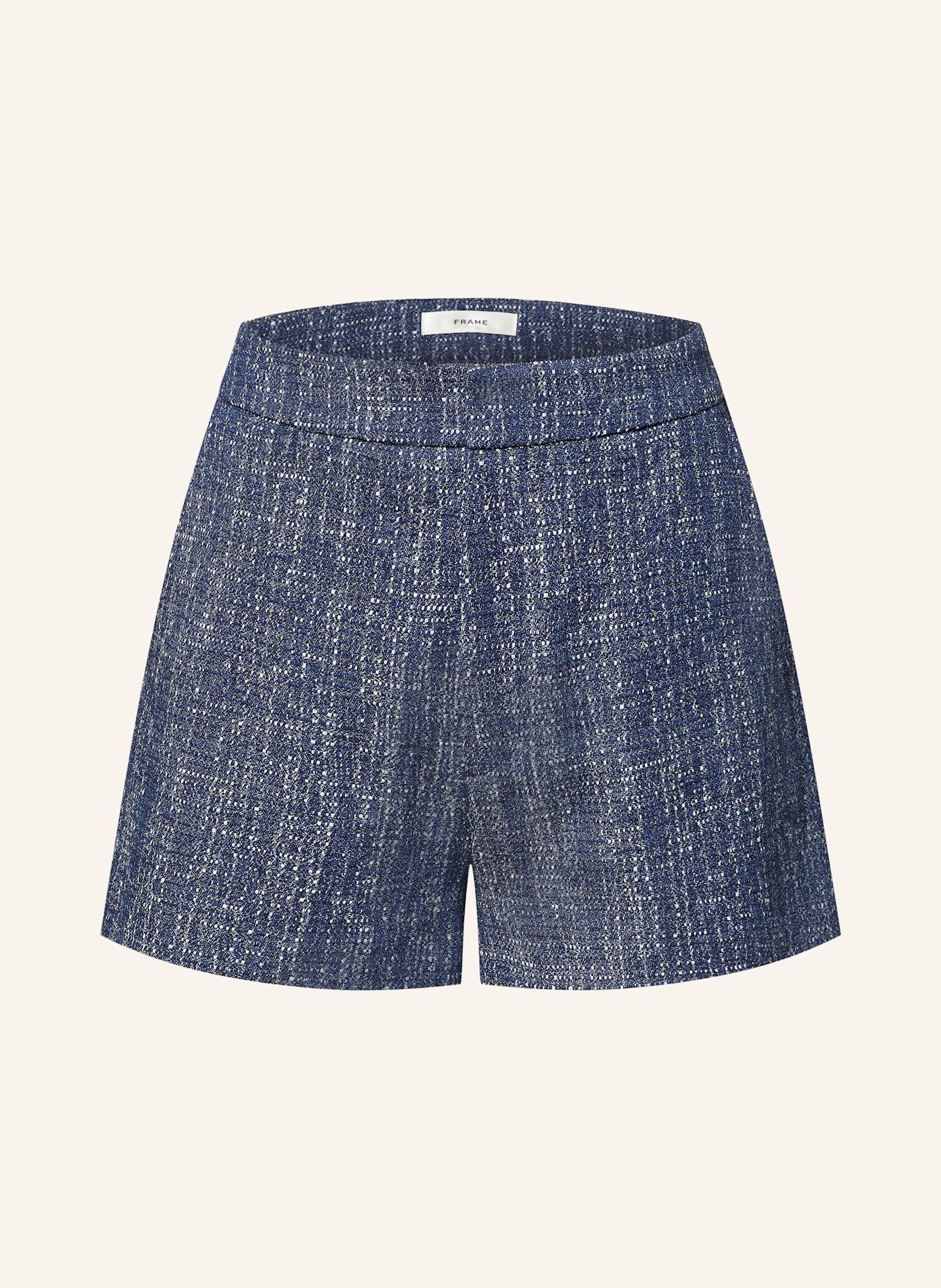 FRAME Tweed-Shorts THE TWEED: DUNKELBLAU / WEISS