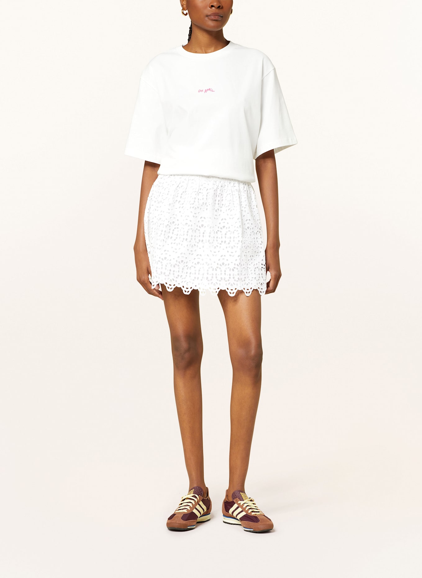 FRAME Rock THE DECO mit Lochspitze: WEISS