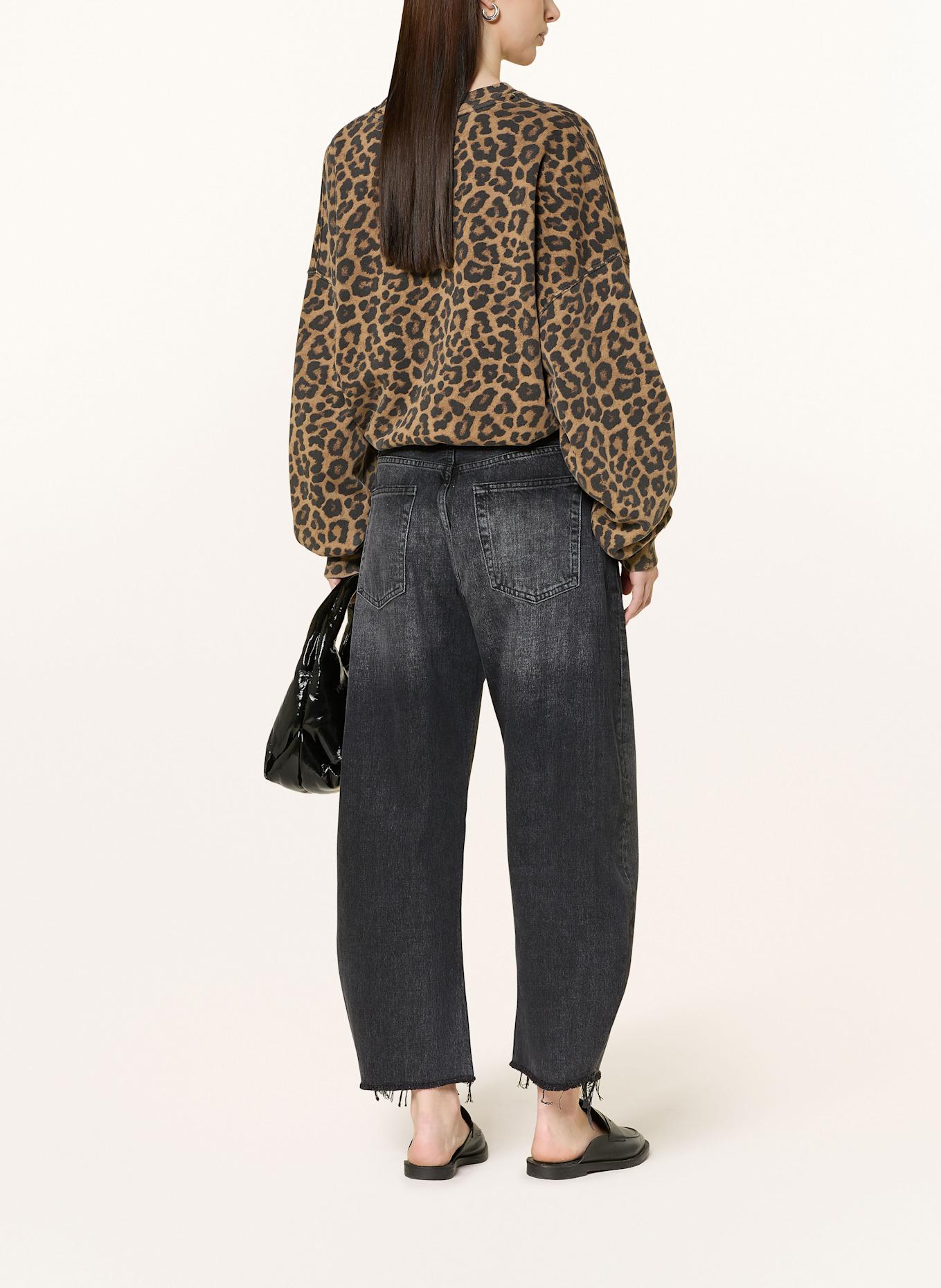 FRAME Barrel Jeans THE BUBBLE CROP: LMTF LIMITLESS RAW FRAY