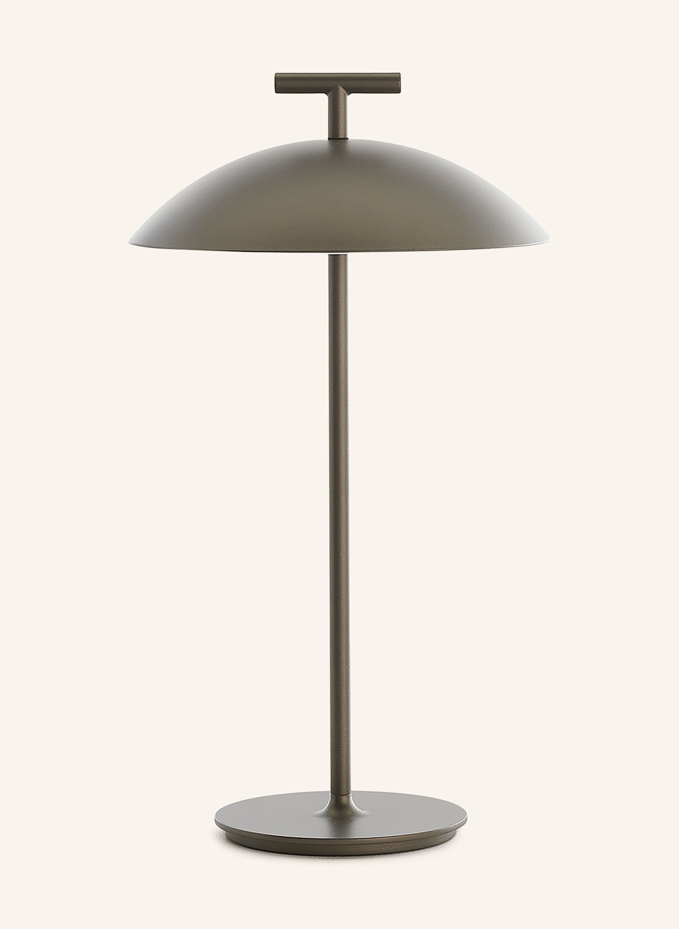 Kartell Stolní lampa MINI GEEN-A: TMAVĚ HNĚDÁ / ZLATÁ