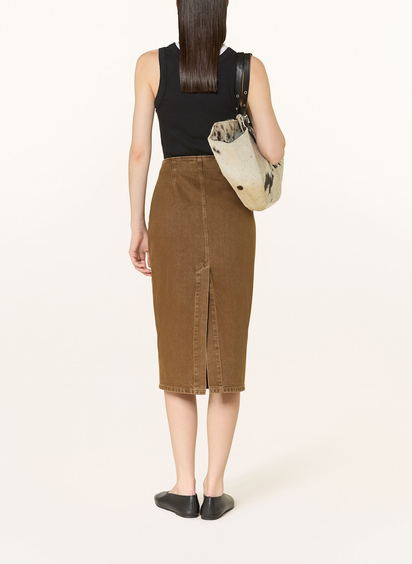 COS Rock in Jeansoptik: 001 BROWN MEDIUM DUSTY