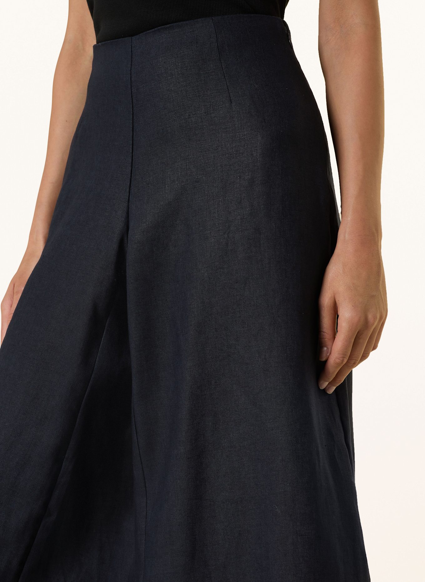 COS Marlenehose aus Leinen: DUNKELBLAU