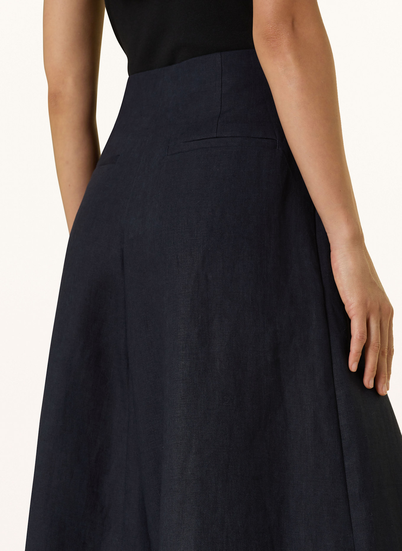 COS Marlenehose aus Leinen: DUNKELBLAU