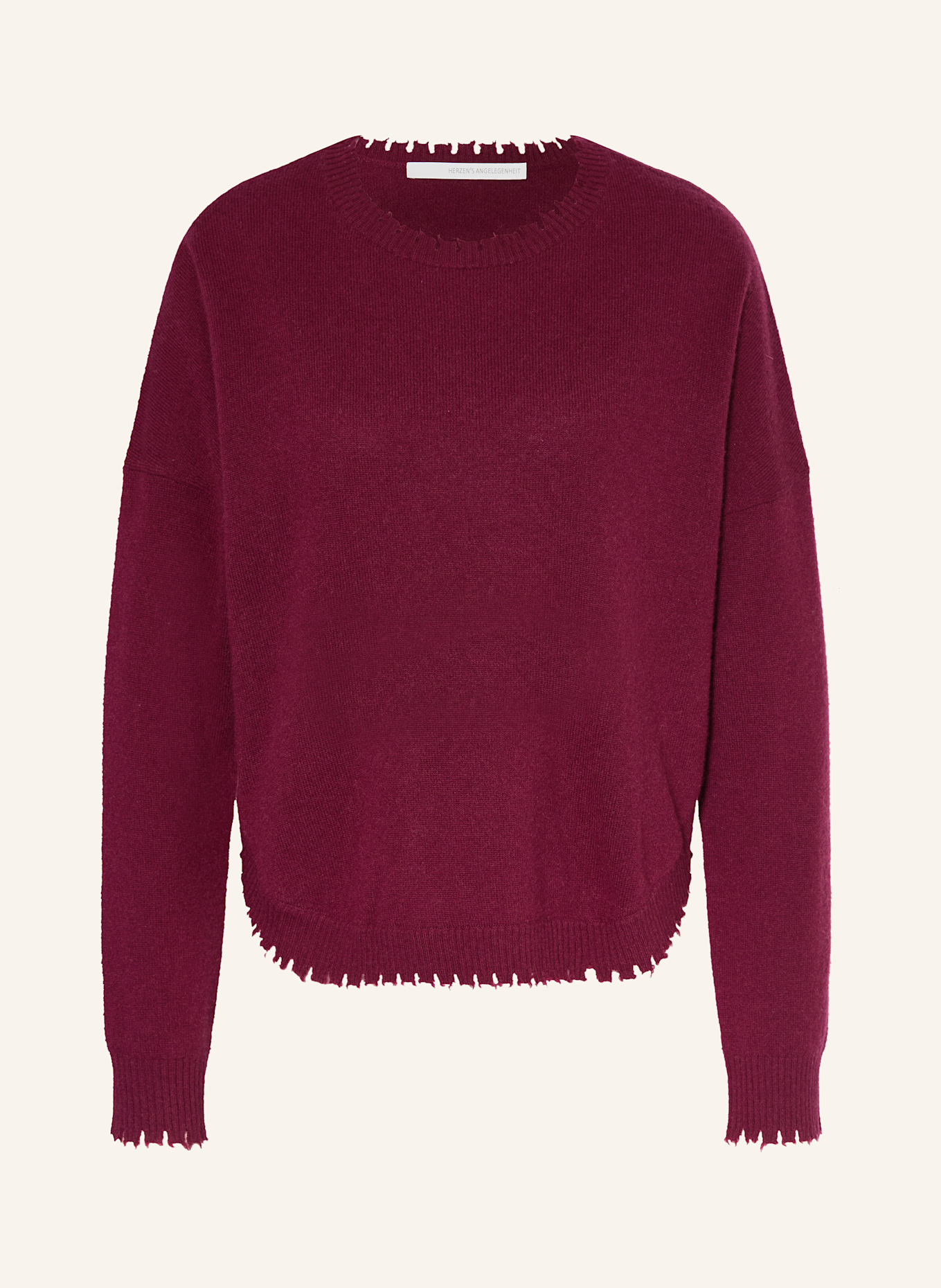 HERZEN'S ANGELEGENHEIT Pullover: DUNKELROT