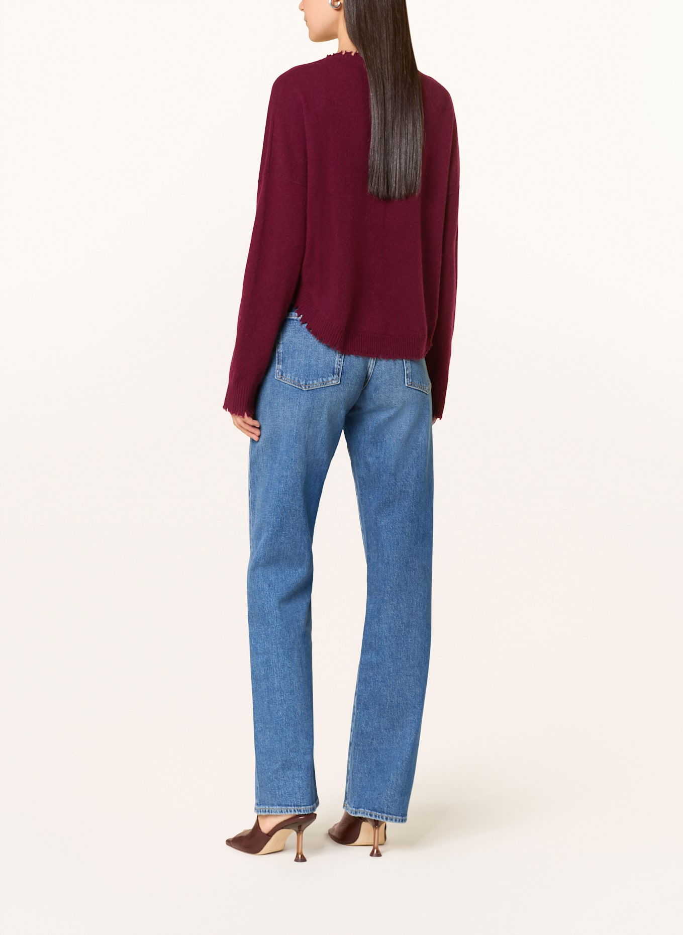 HERZEN'S ANGELEGENHEIT Pullover: DUNKELROT