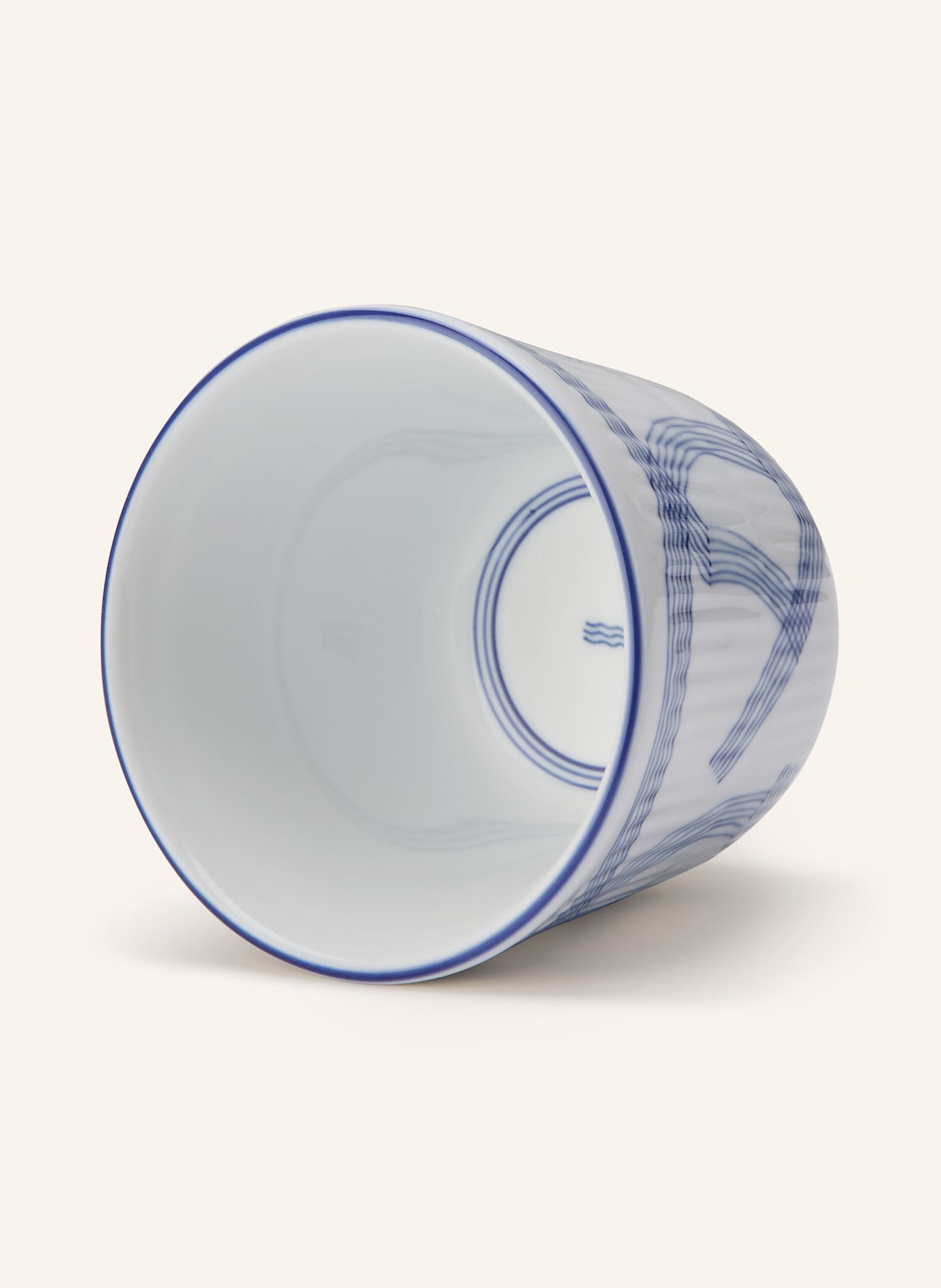 ROYAL COPENHAGEN Thermobecher MOTIF: WEISS / BLAU