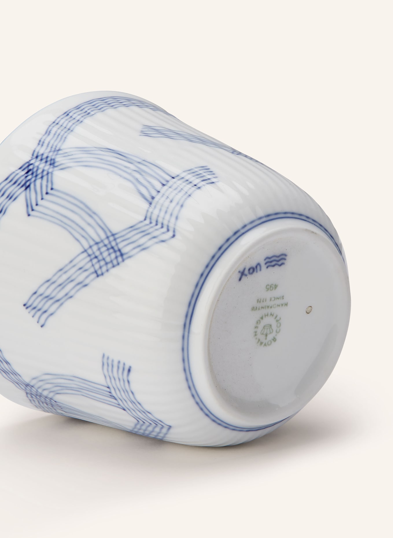 ROYAL COPENHAGEN Thermobecher MOTIF: WEISS / BLAU