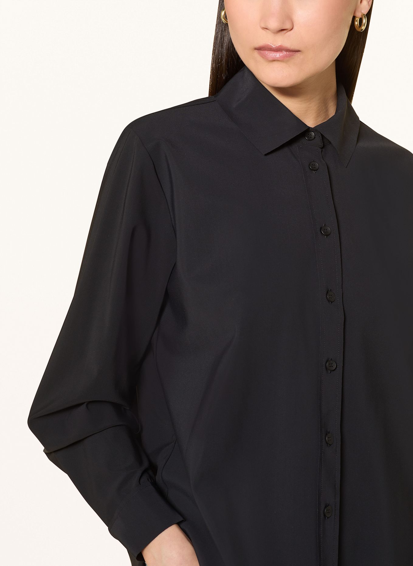 RIANI Hemdbluse aus Jersey: SCHWARZ