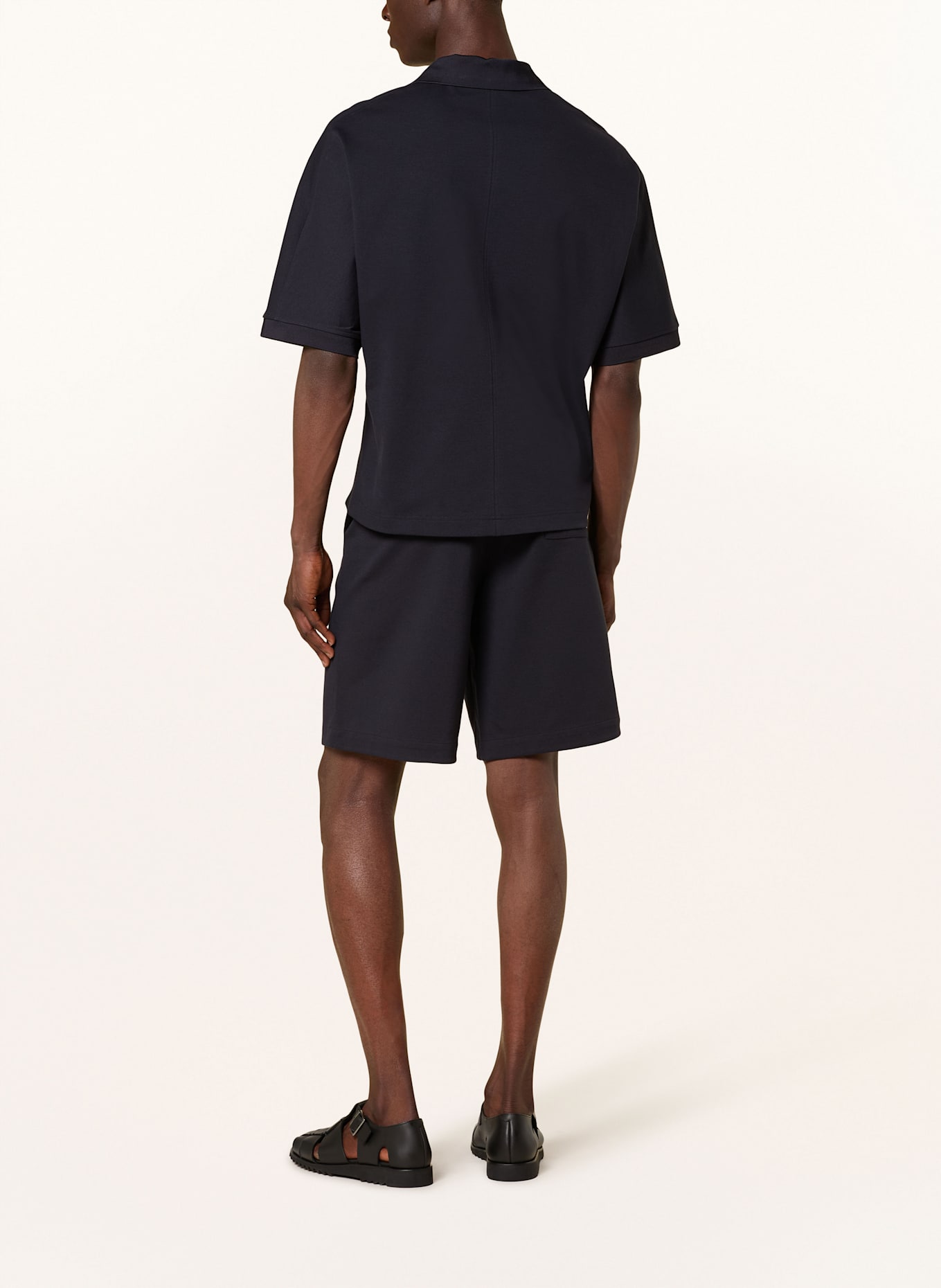 COS Jersey shorts: DARK BLUE