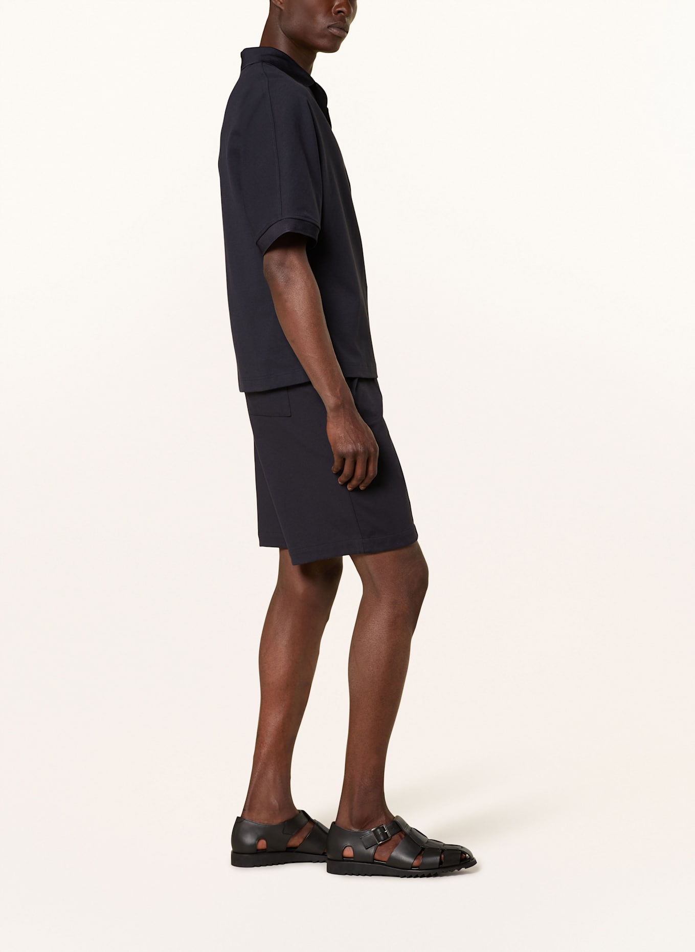 COS Jersey shorts: DARK BLUE