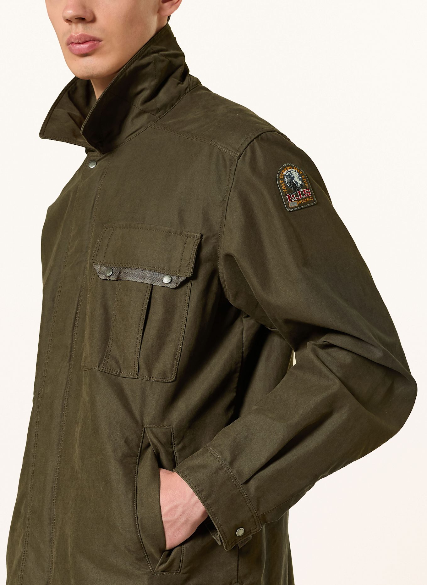 PARAJUMPERS MURA overshirt: DARK GREEN