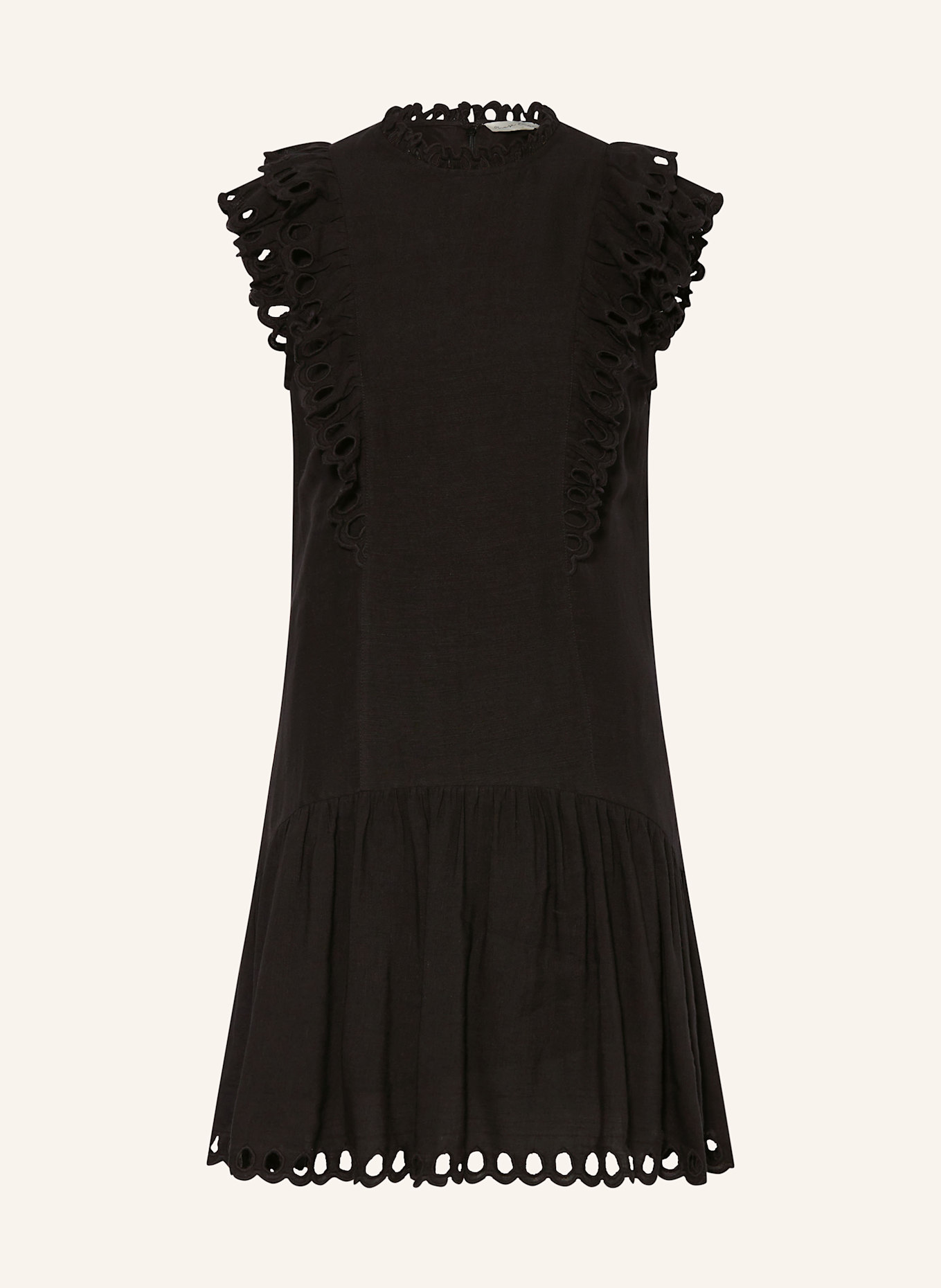 Phase Eight Kleid REENA mit Leinen: SCHWARZ