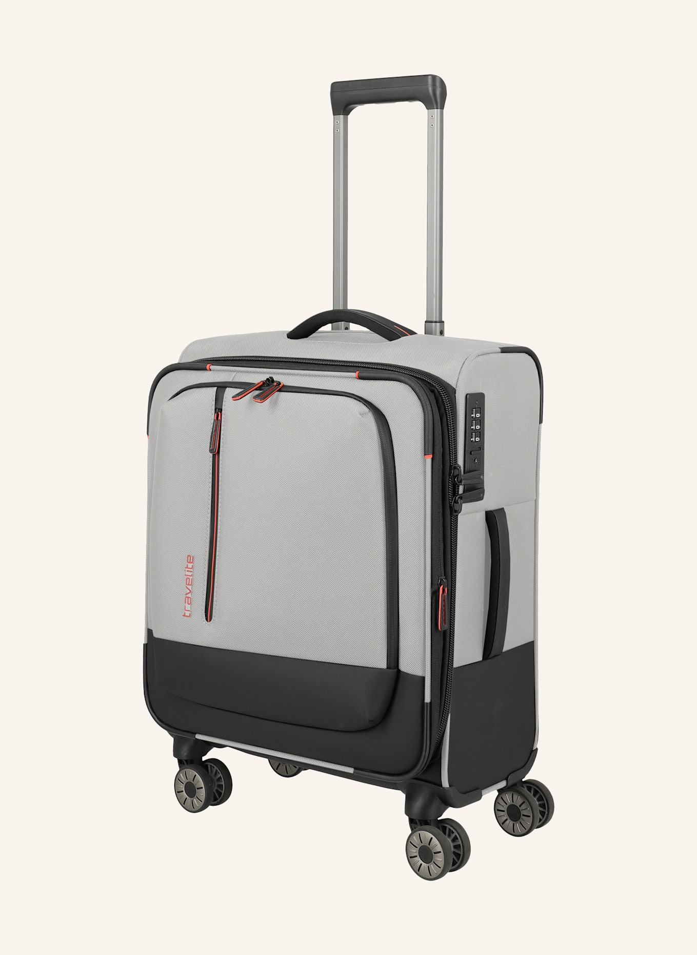 travelite Trolley CROSSLITE SMALL: HELLGRAU / DUNKELGRAU