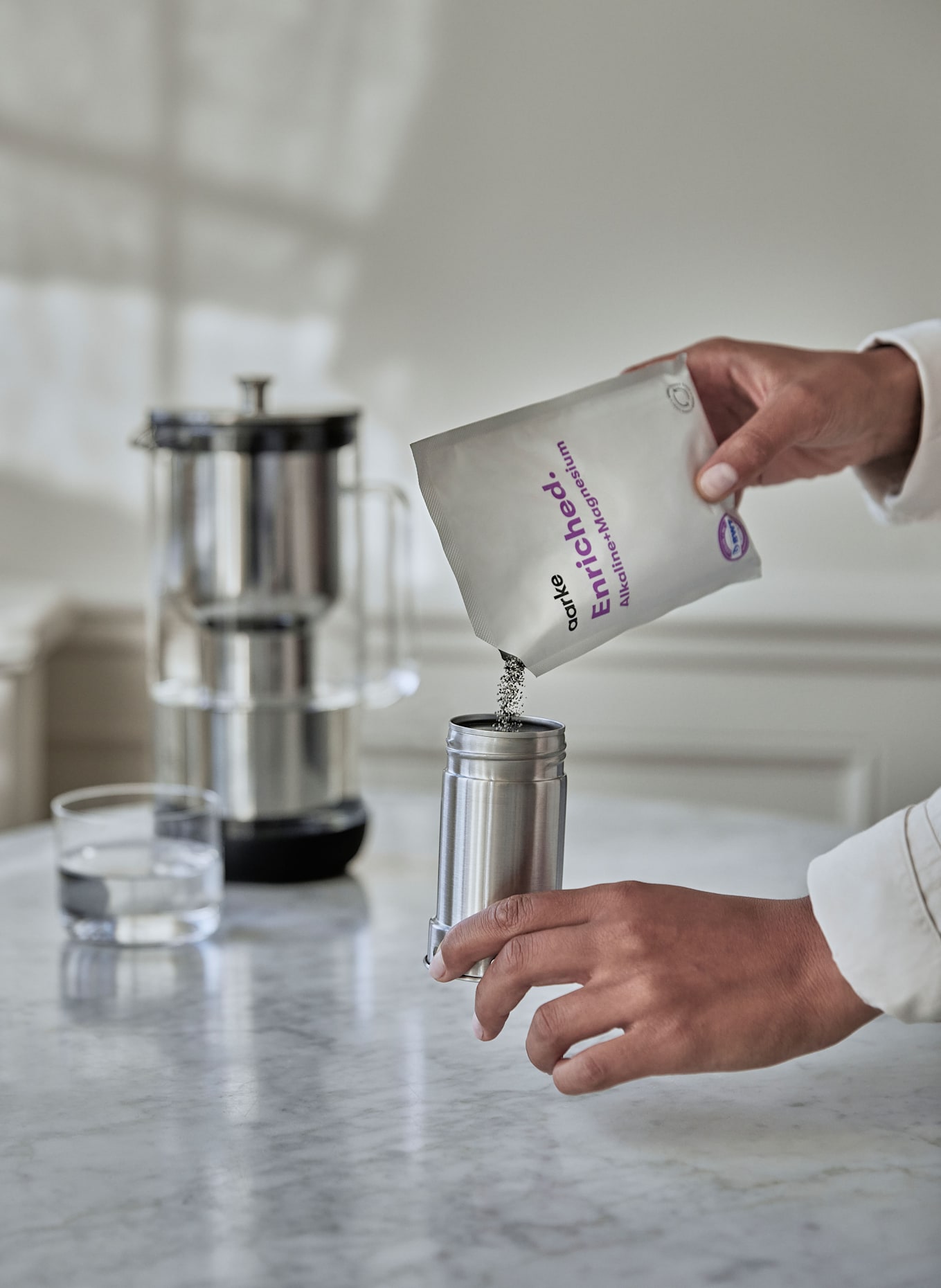 aarke Lot de 3 filtres de rechange ENRICHED: ORANGE CLAIR / BLANC