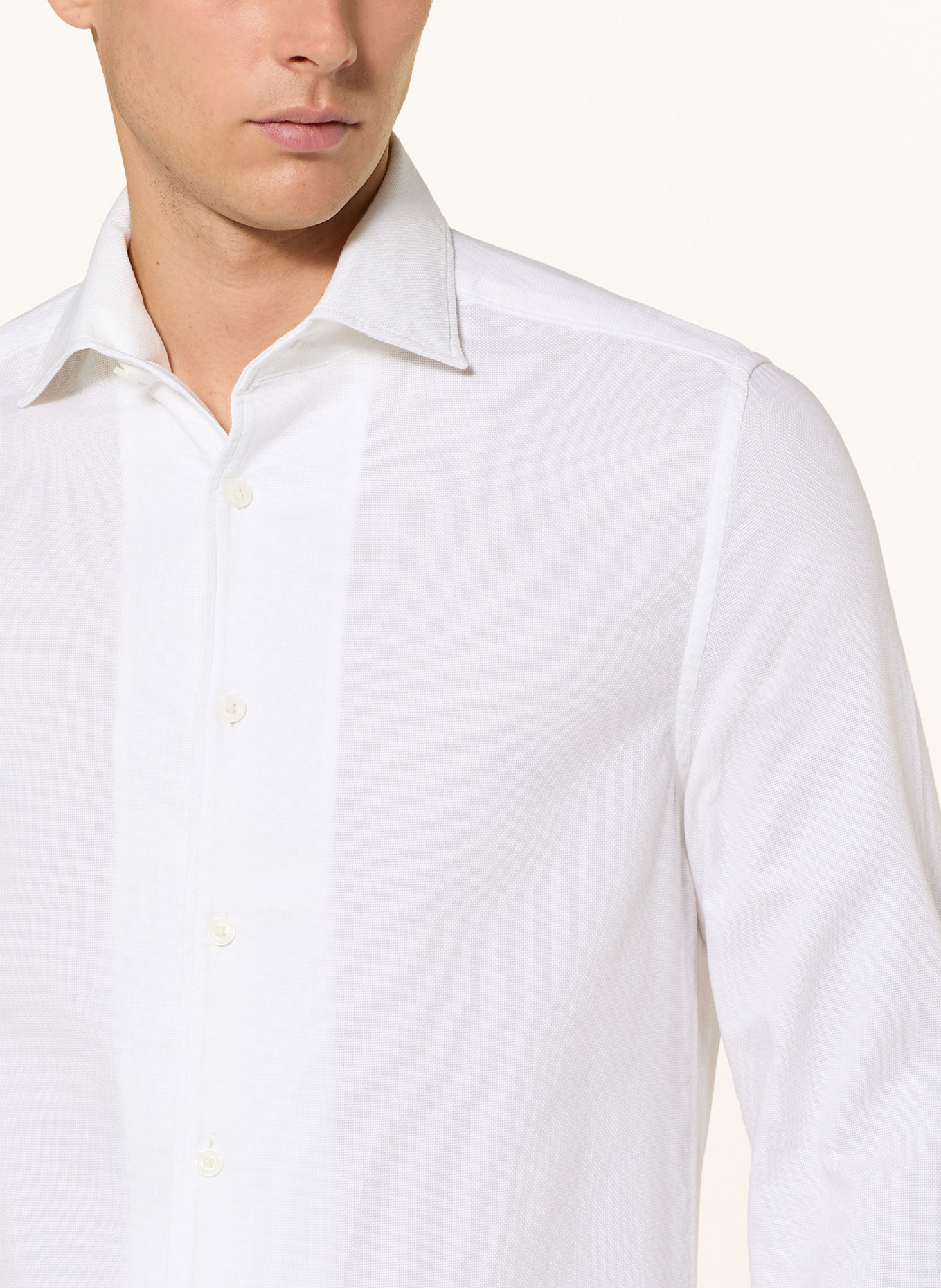 REISS CARVALHO Slim Fit" piqué shirt: WHITE