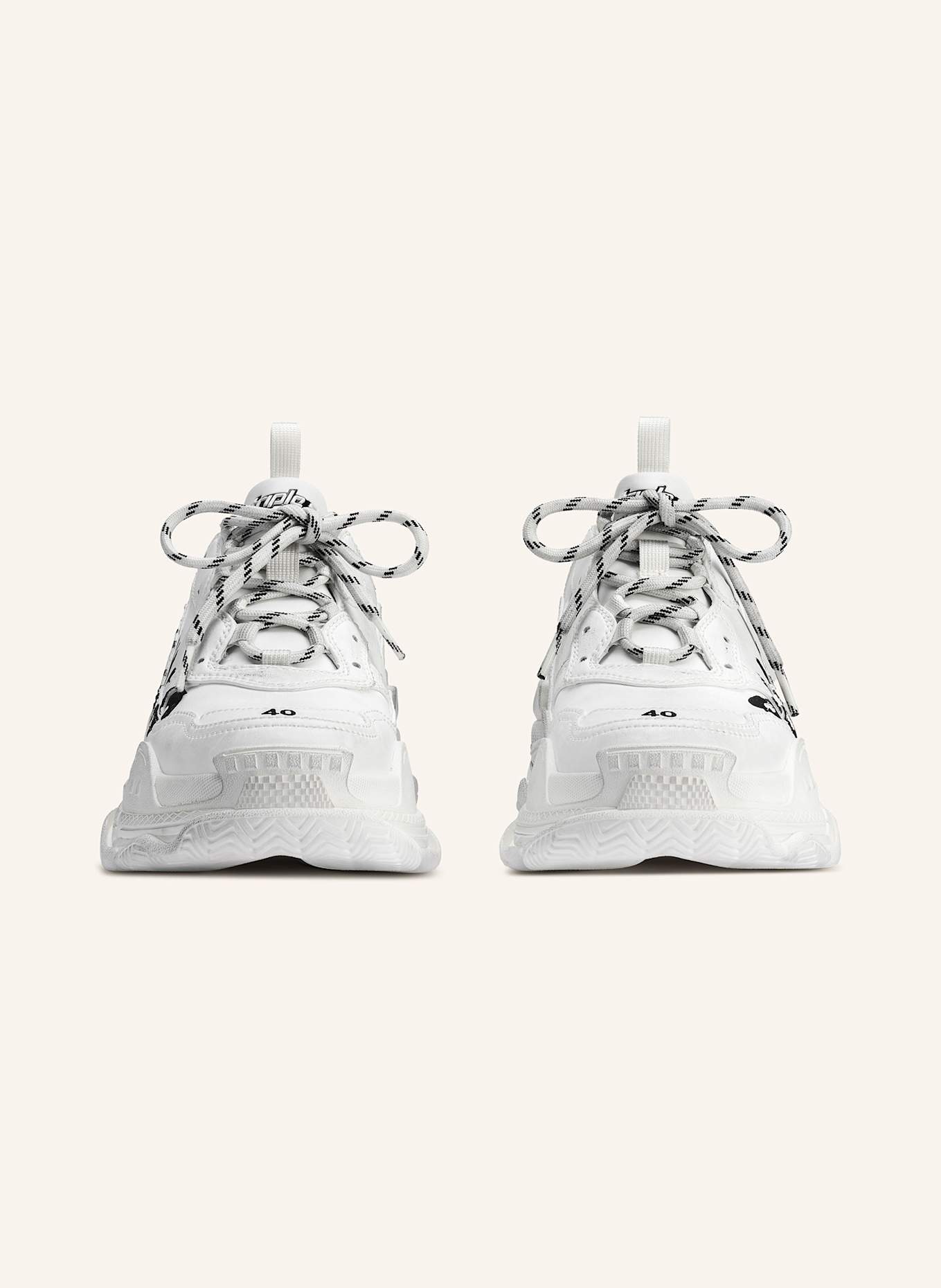 BALENCIAGA Sneaker TRIPLE S: WEISS