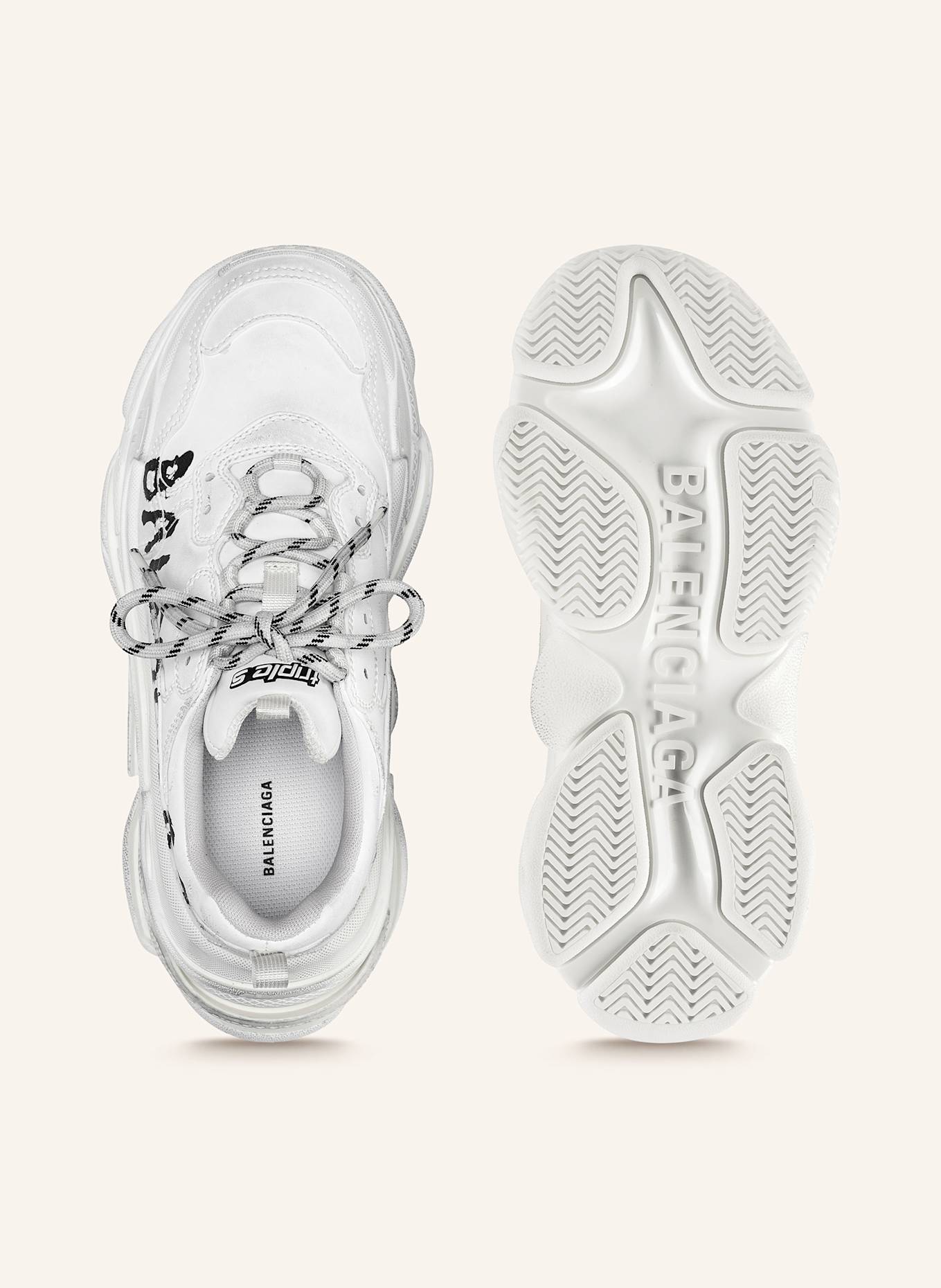 BALENCIAGA Sneaker TRIPLE S: WEISS