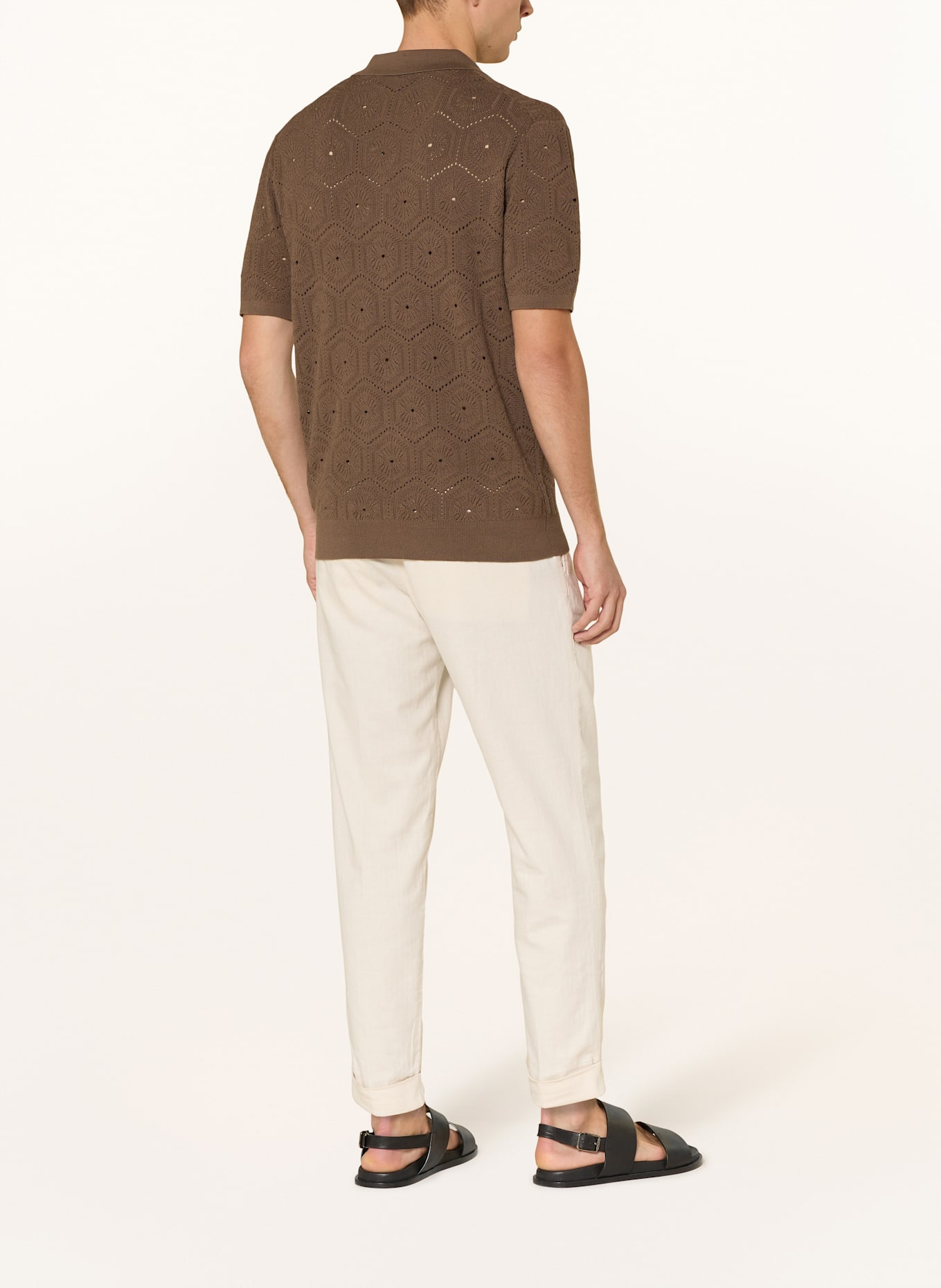 REISS Koszula z dzianiny ROYCE regular fit: BRĄZOWY