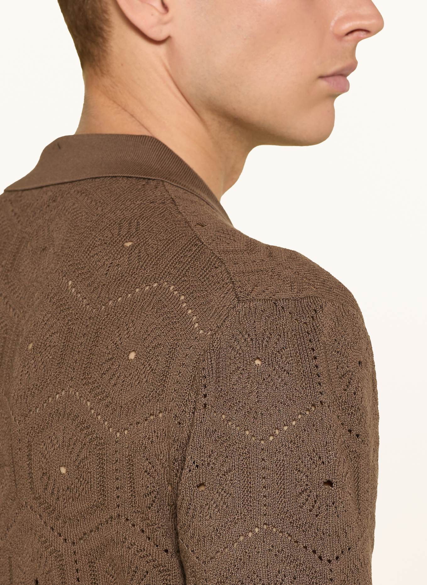 REISS Koszula z dzianiny ROYCE regular fit: BRĄZOWY