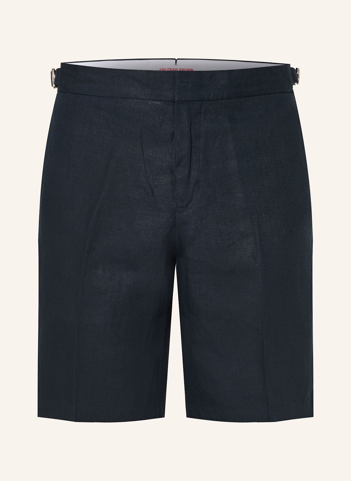 ORLEBAR BROWN Leinenshorts: DUNKELBLAU