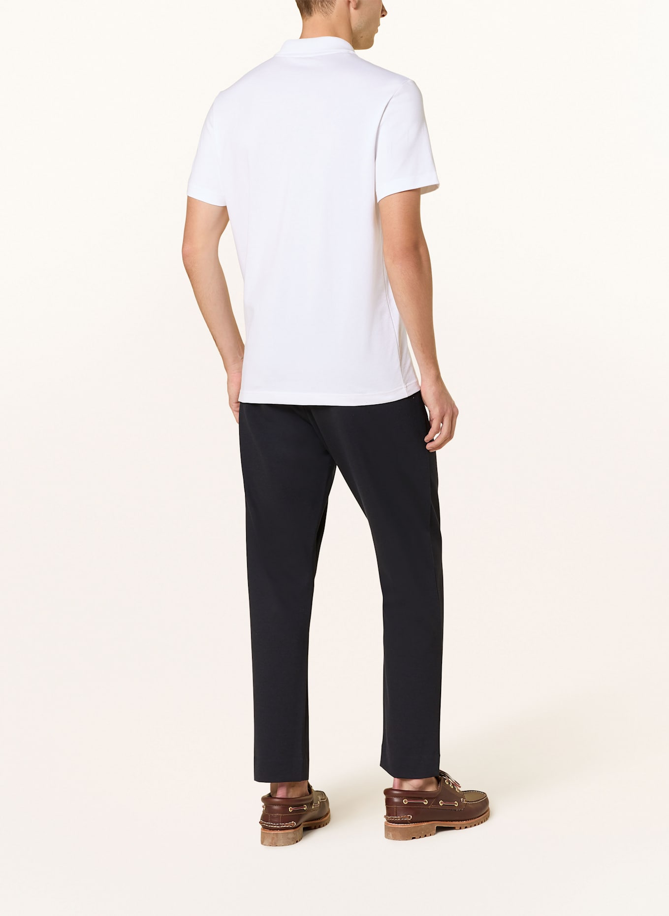 LACOSTE Strick-Poloshirt Regular Fit: WEISS