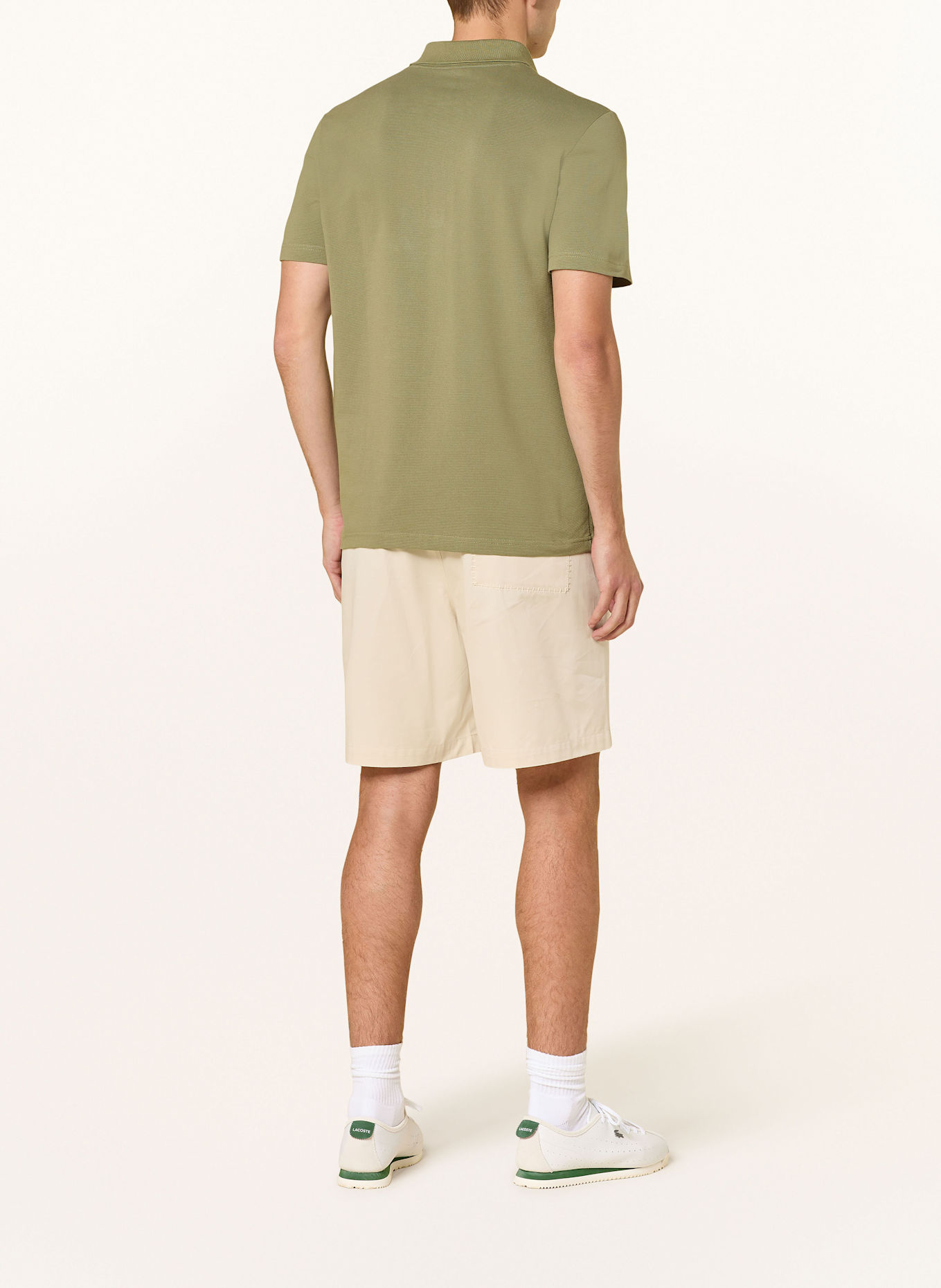 LACOSTE Strick-Poloshirt Regular Fit: KHAKI