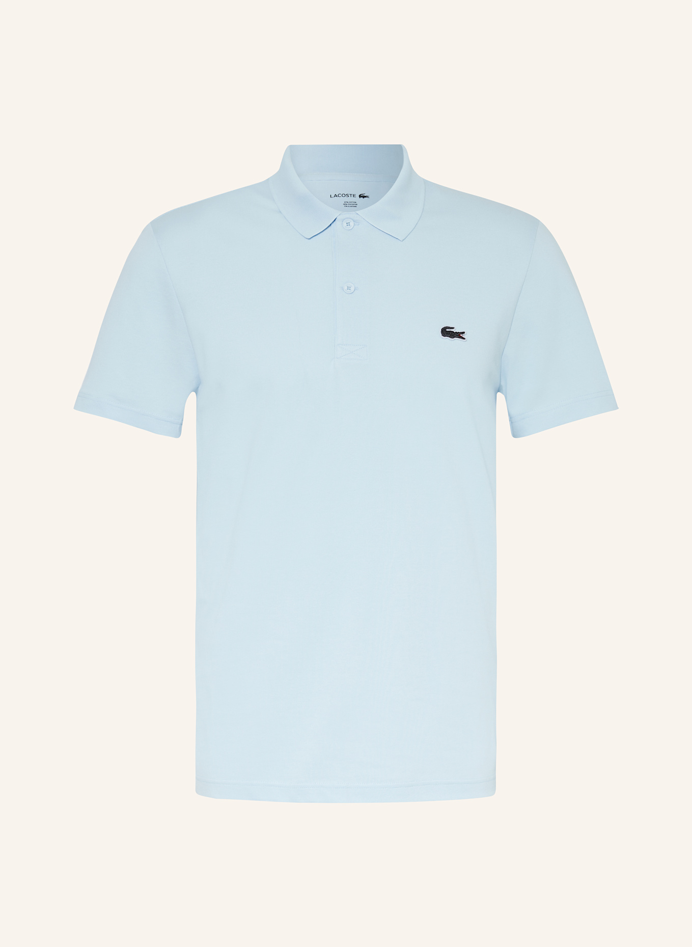 LACOSTE Strick-Poloshirt Regular Fit: HELLBLAU