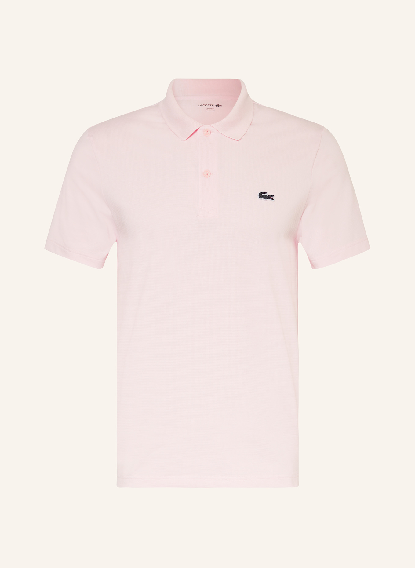 LACOSTE Strick-Poloshirt Regular Fit: HELLROSA