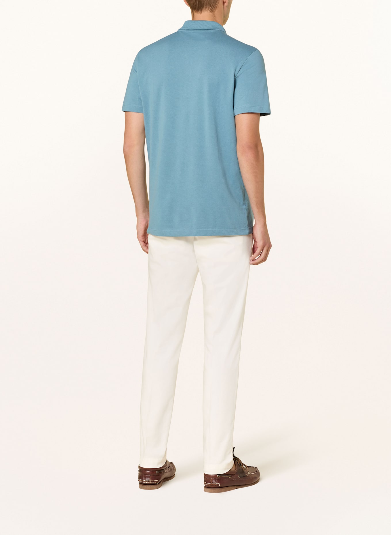 LACOSTE Strick-Poloshirt Regular Fit: BLAU