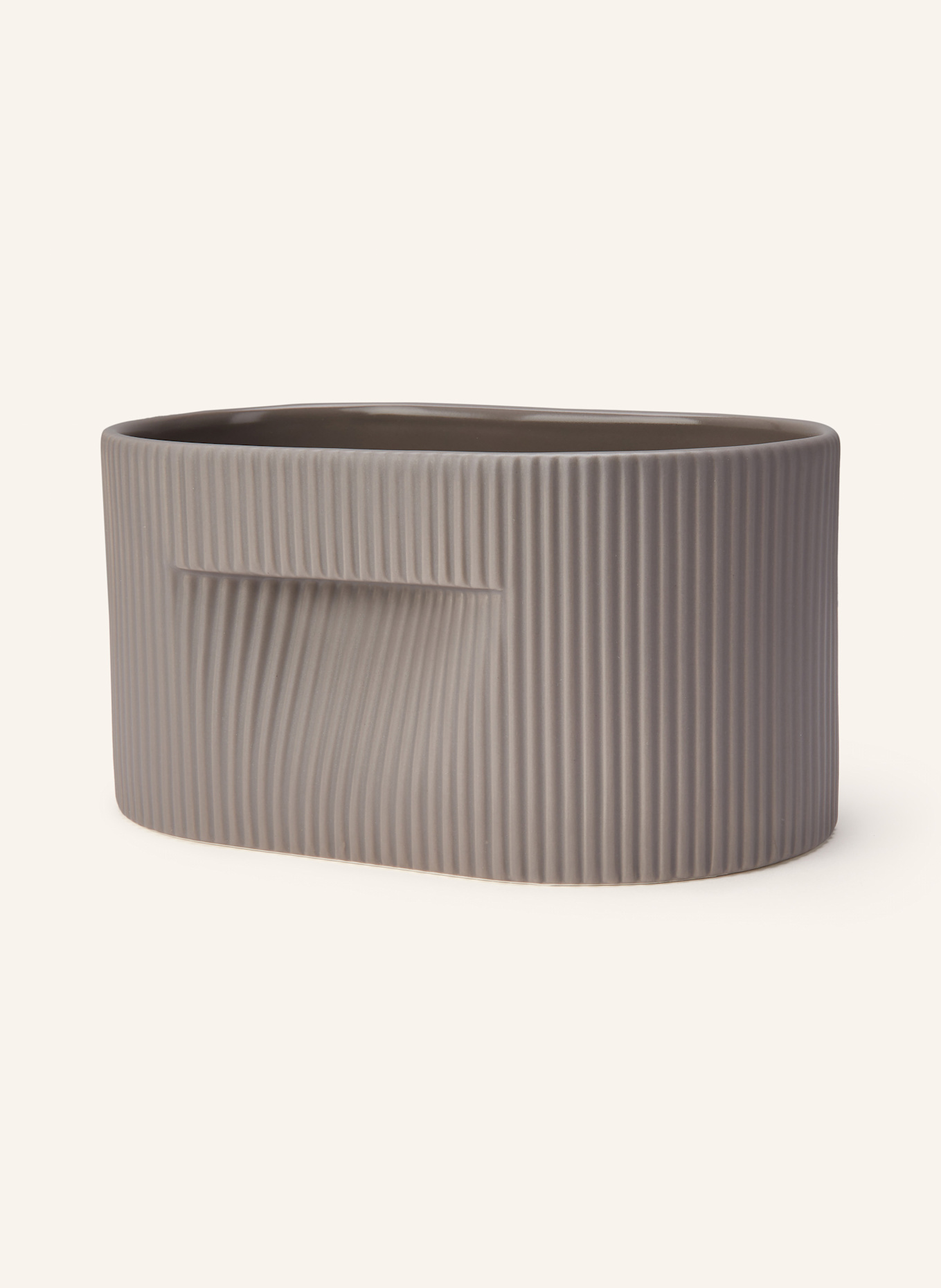 MUUTO Doniczka RIDGE: SZAROBRĄZOWY