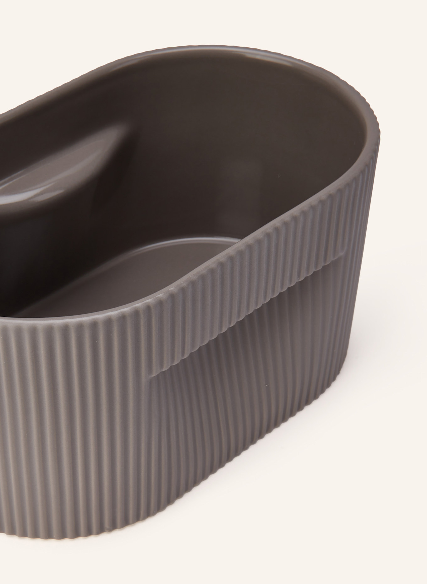 MUUTO Doniczka RIDGE: SZAROBRĄZOWY
