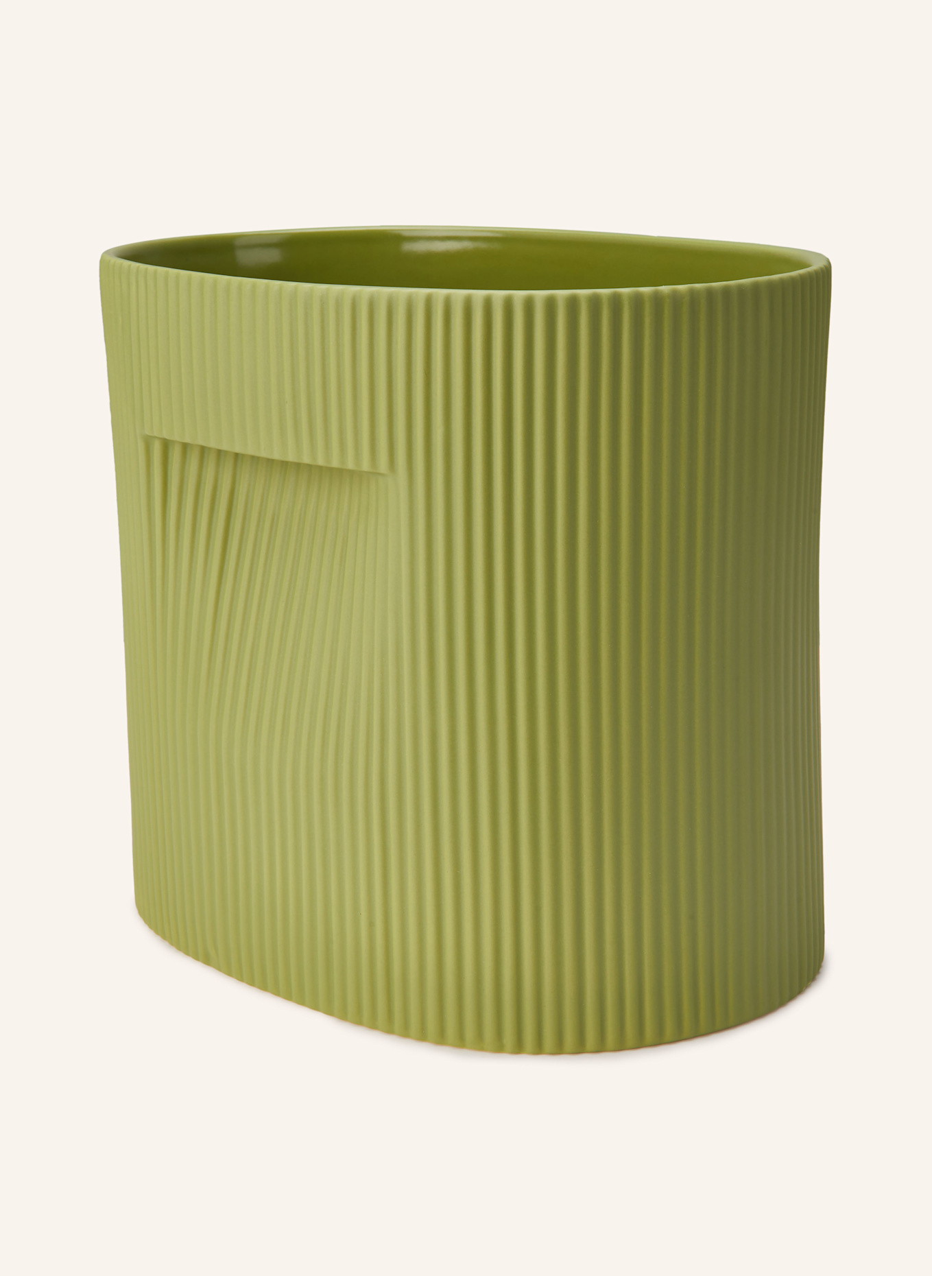 MUUTO Květináč RIDGE: SVĚTLE ZELENÁ