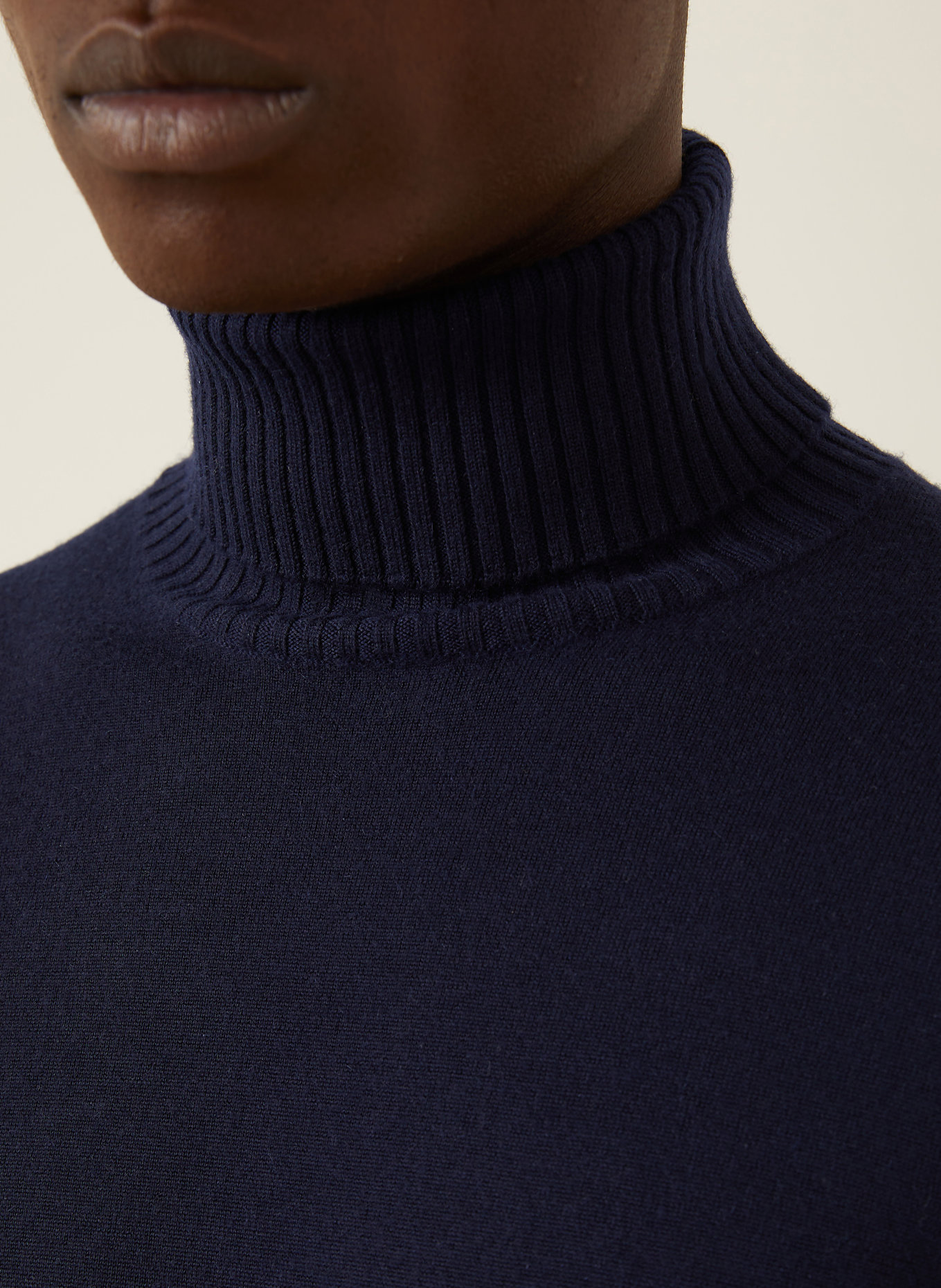 FIORONI Cashmere-Pullover: DUNKELBLAU
