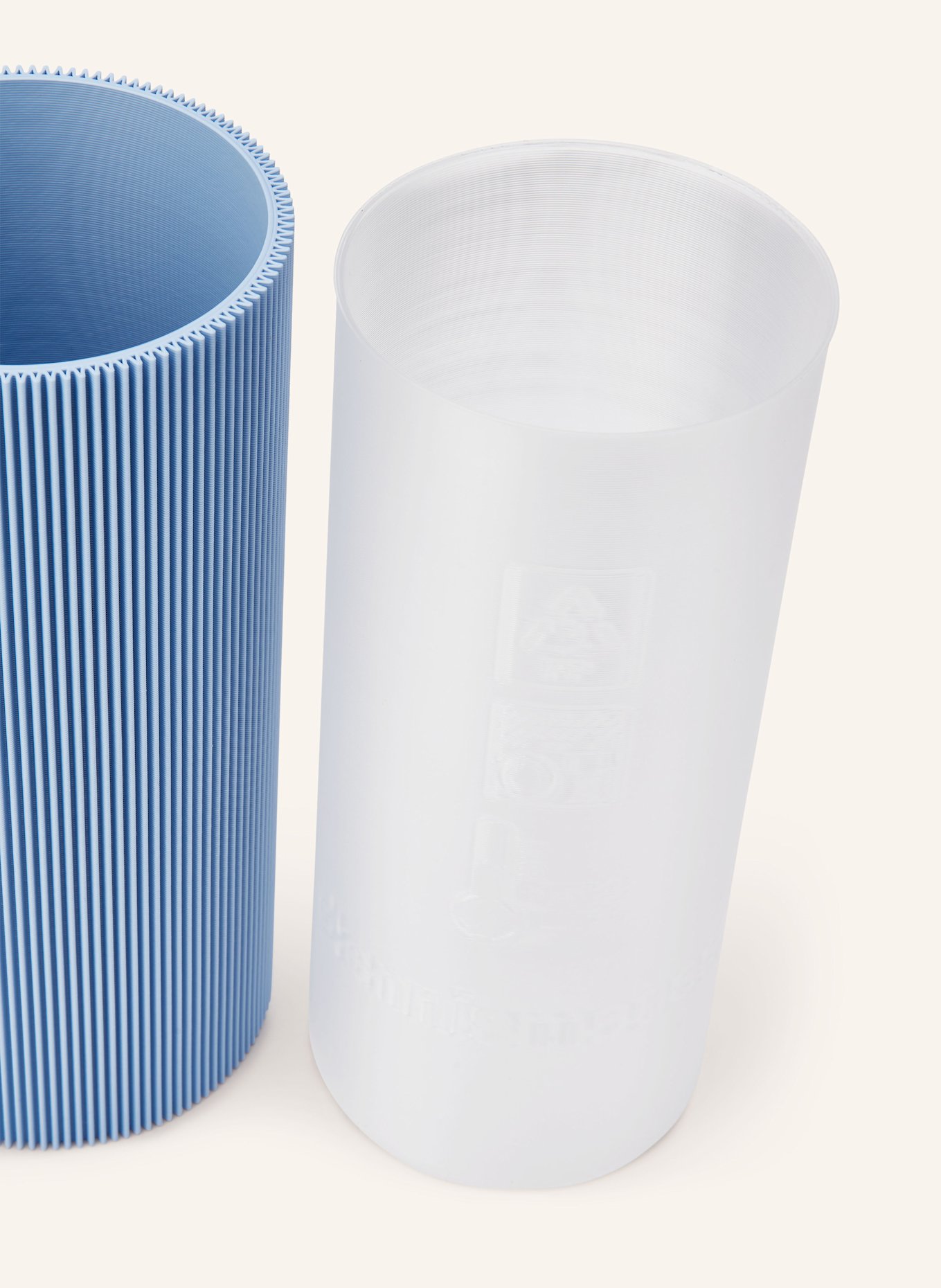 dennismaass Váza GERADE MEDIUM: TMAVĚ MODRÁ