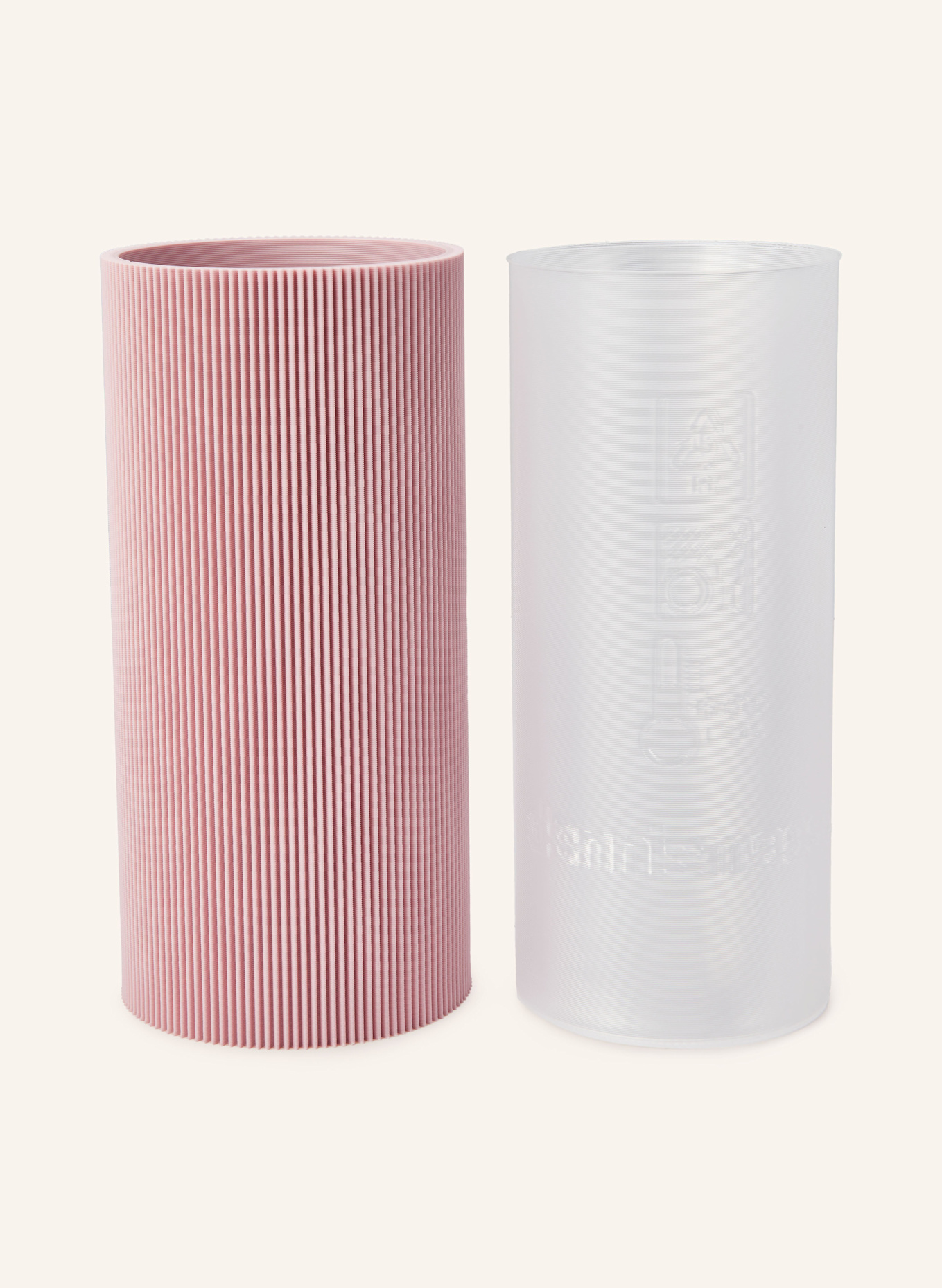 dennismaass Vase GERADE MEDIUM: HELLROSA