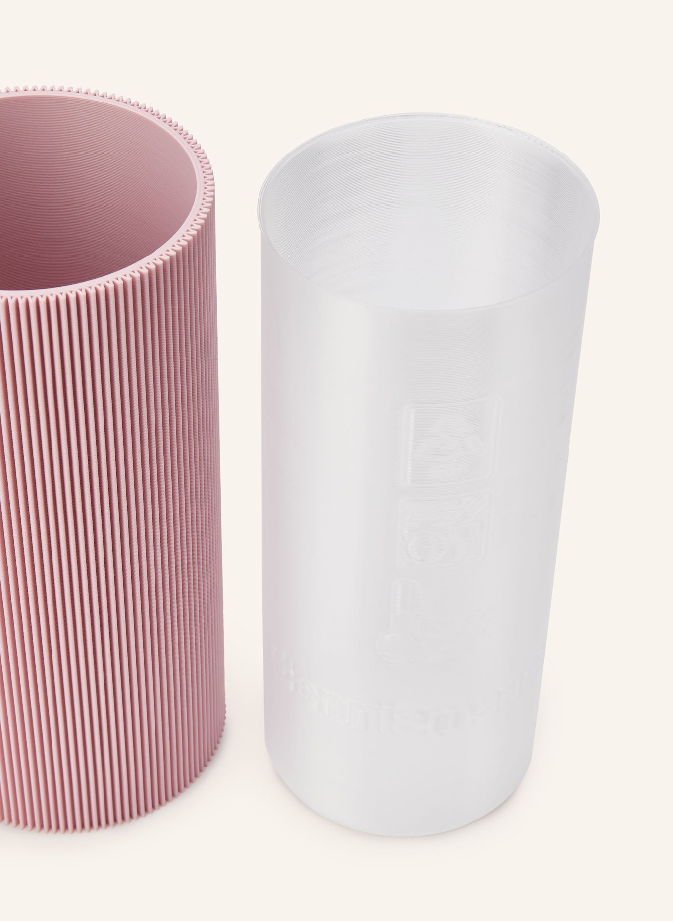 dennismaass Vase GERADE MEDIUM: HELLROSA