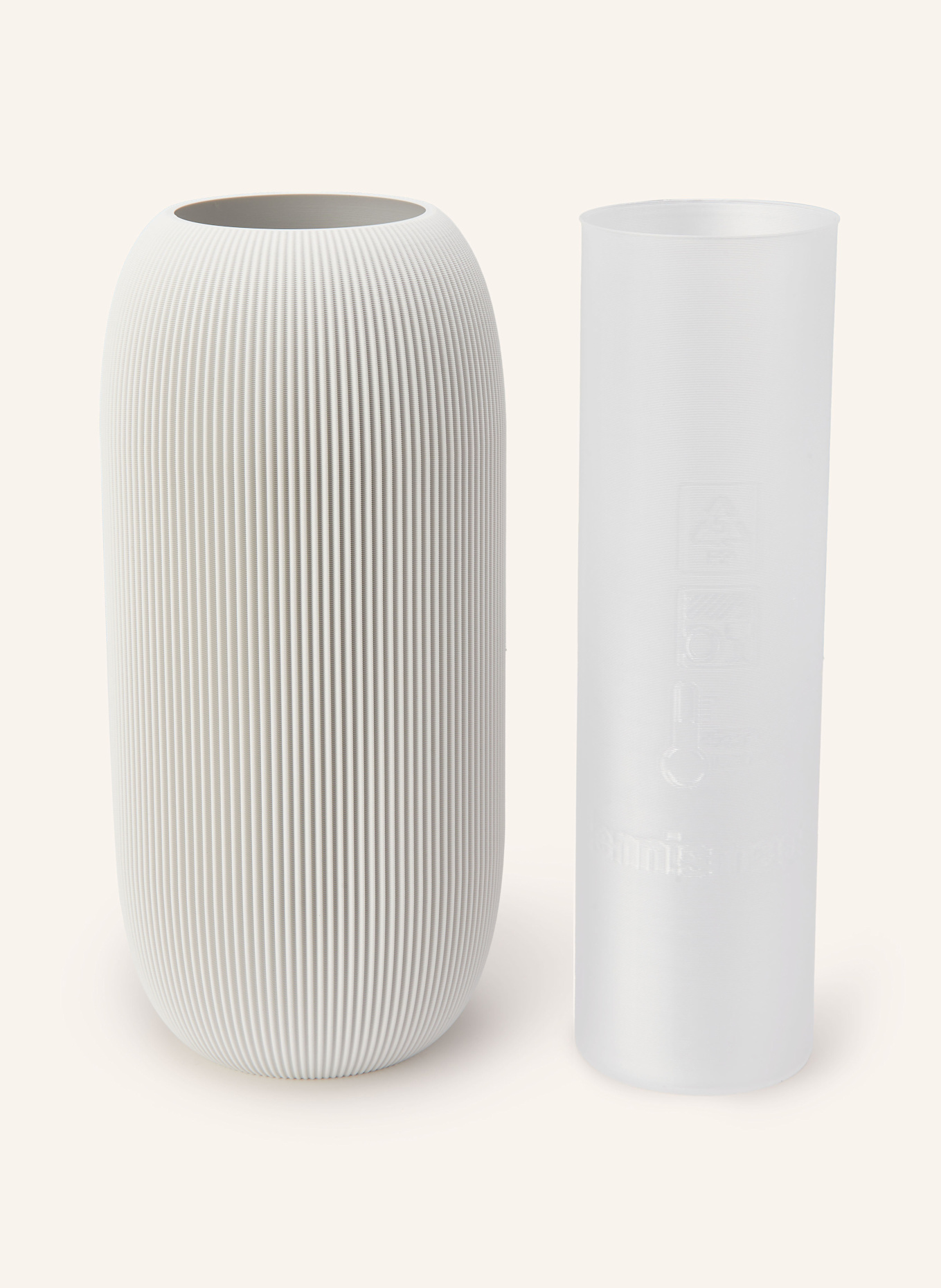 dennismaass Vase PILLE LARGE: WEISS