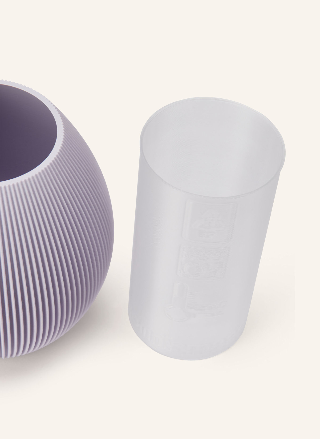 dennismaass Vase RUND MEDIUM: HELLLILA