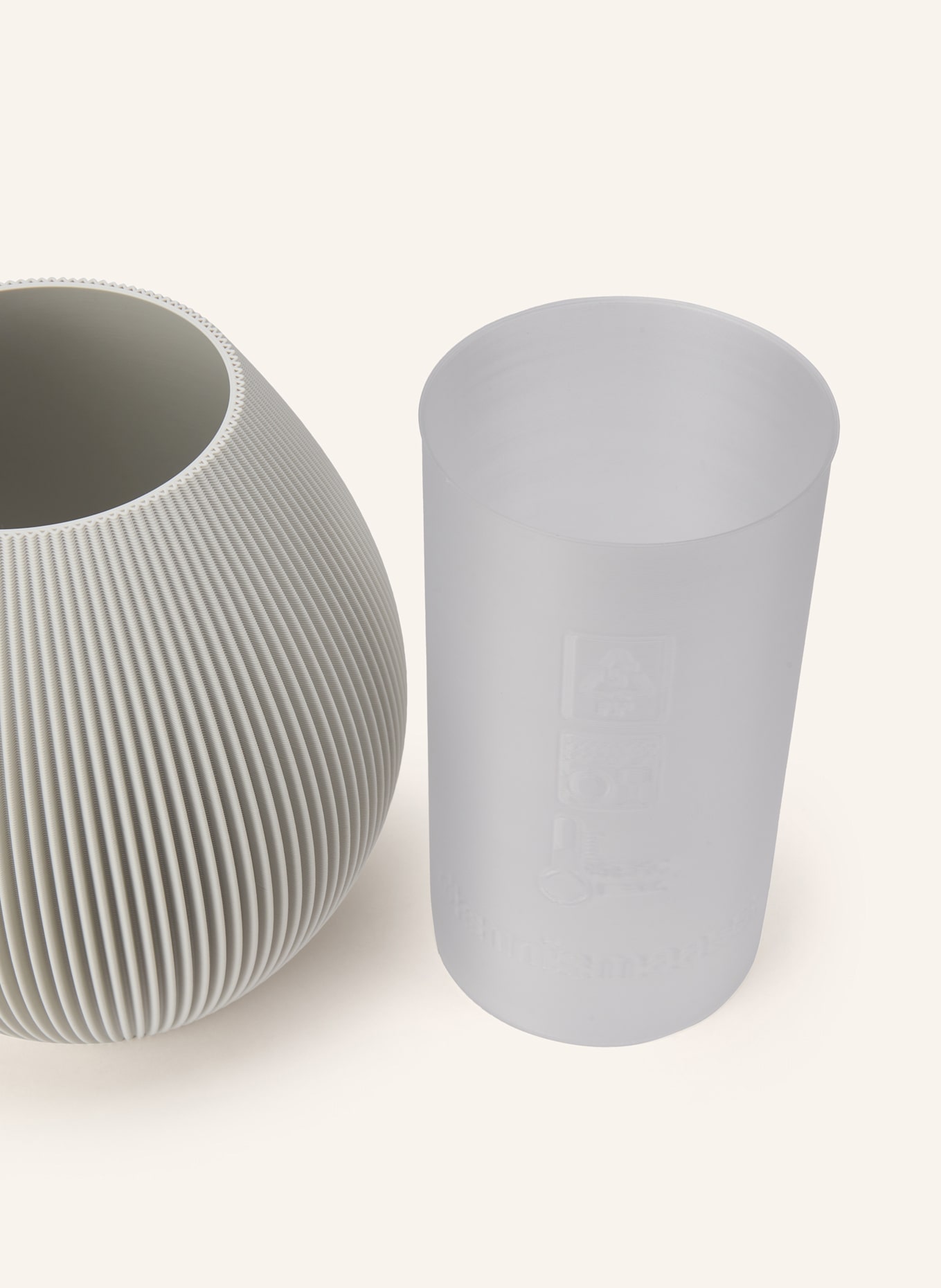 dennismaass Vase RUND LARGE: WEISS