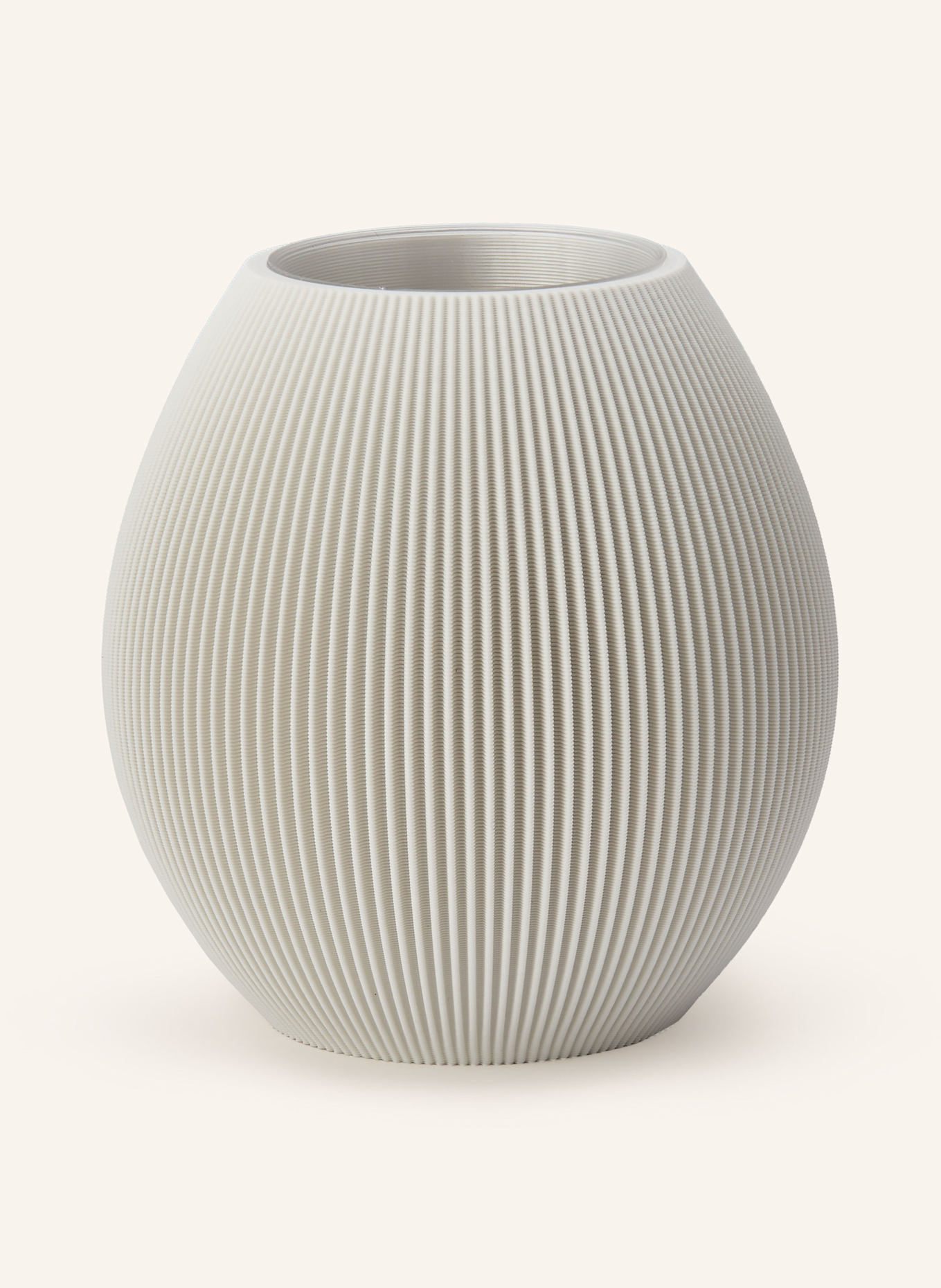 dennismaass Vase ROUND SMALL: WHITE