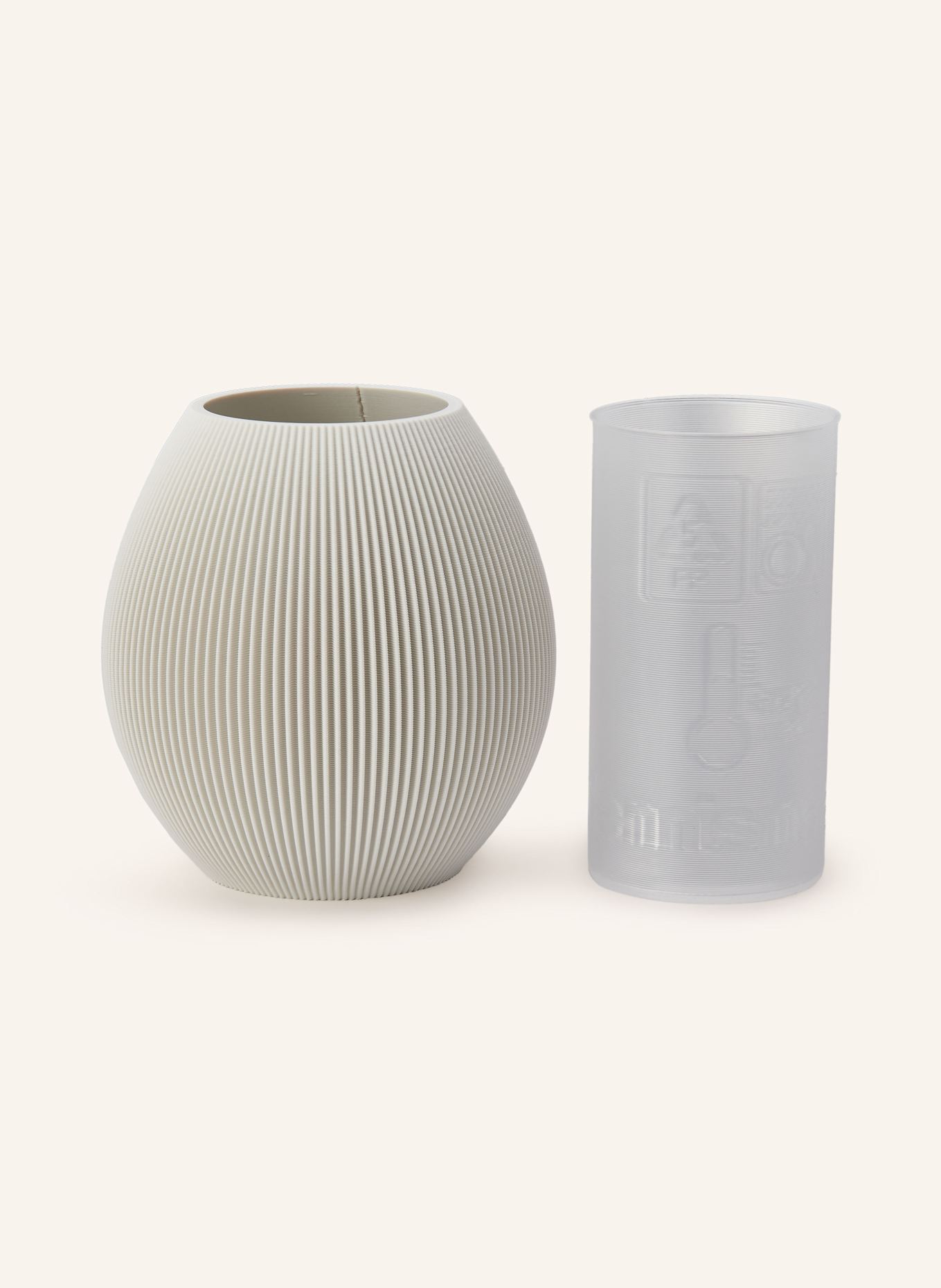 dennismaass Vase ROUND SMALL: WHITE
