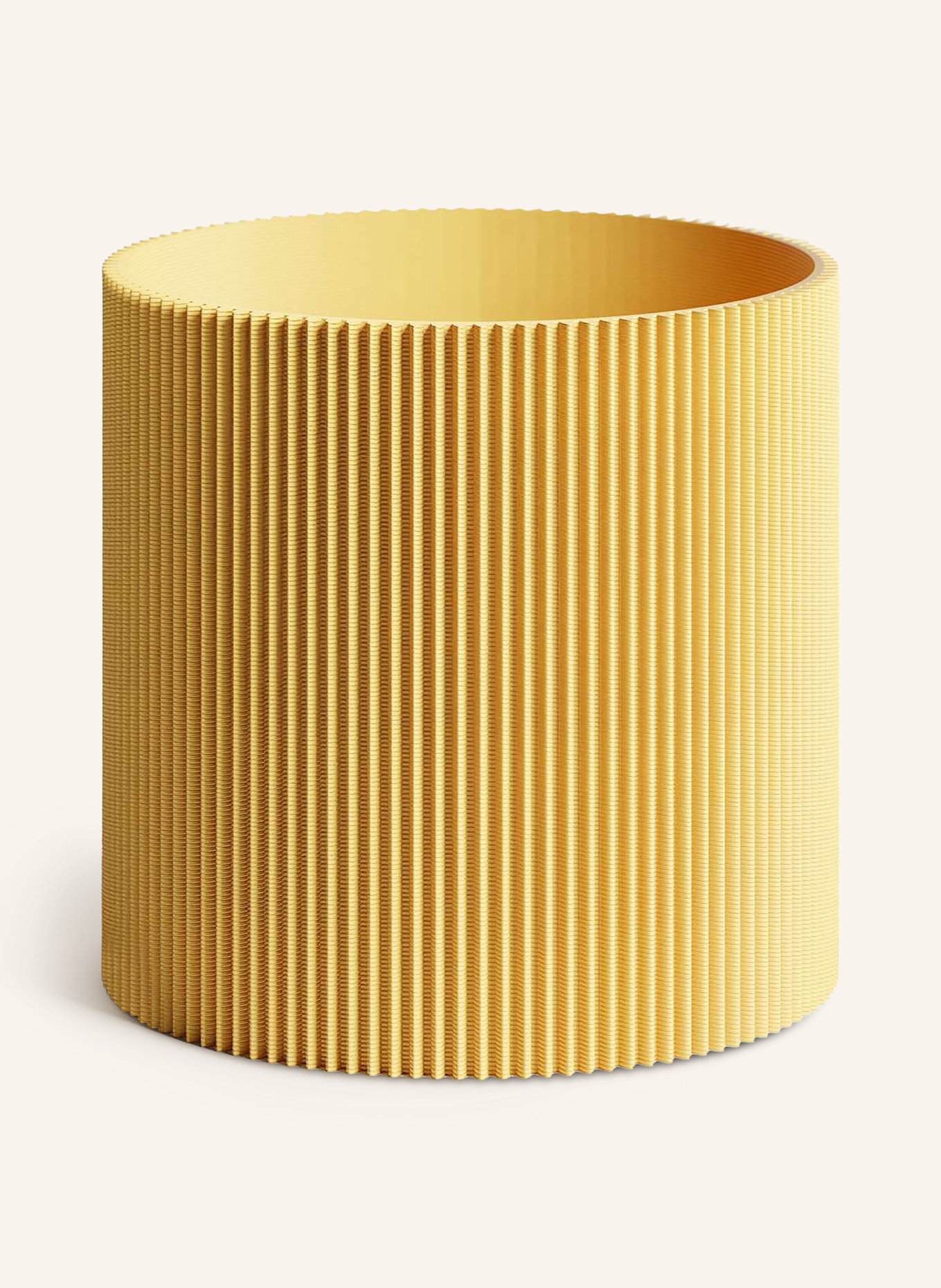 dennismaass Květináč GERADE MEDIUM: ŽLUTÁ