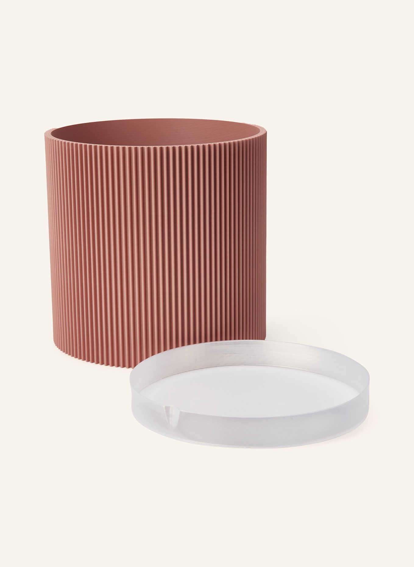 dennismaass Květináč GERADE MEDIUM: RŮŽOVÁ