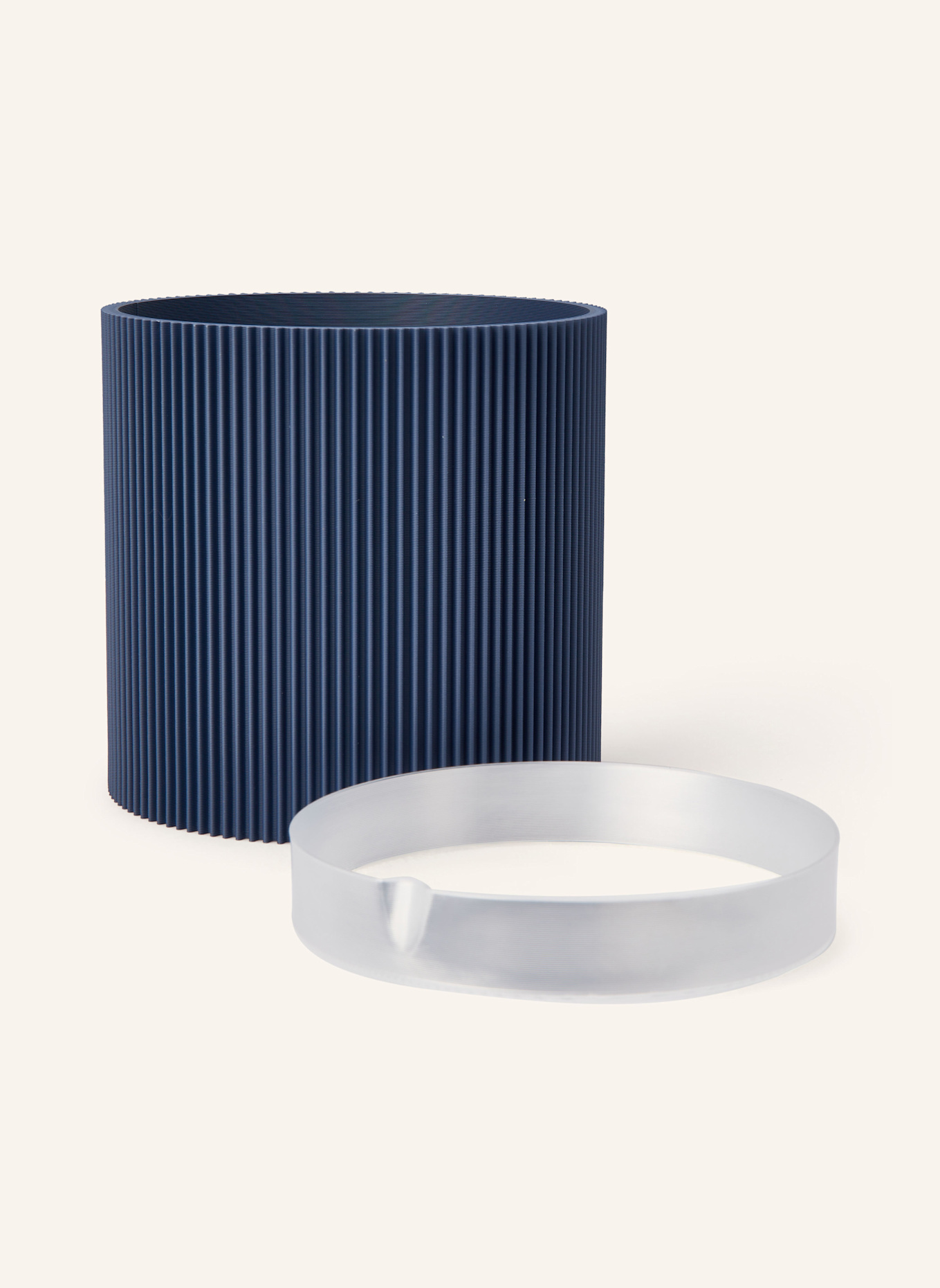 dennismaass Blumentopf GERADE SMALL: DUNKELBLAU