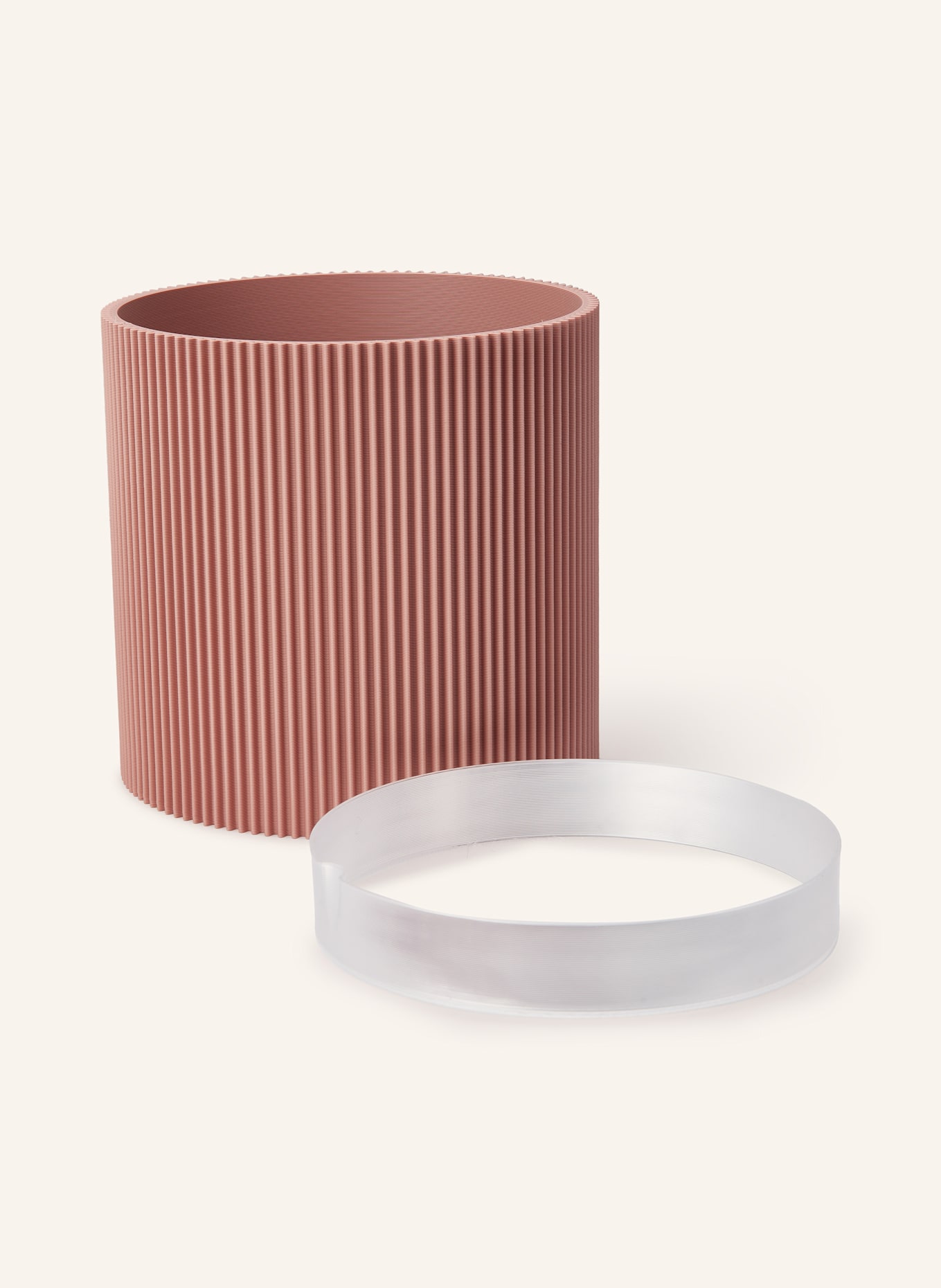 dennismaass Květináč GERADE SMALL: RŮŽOVÁ