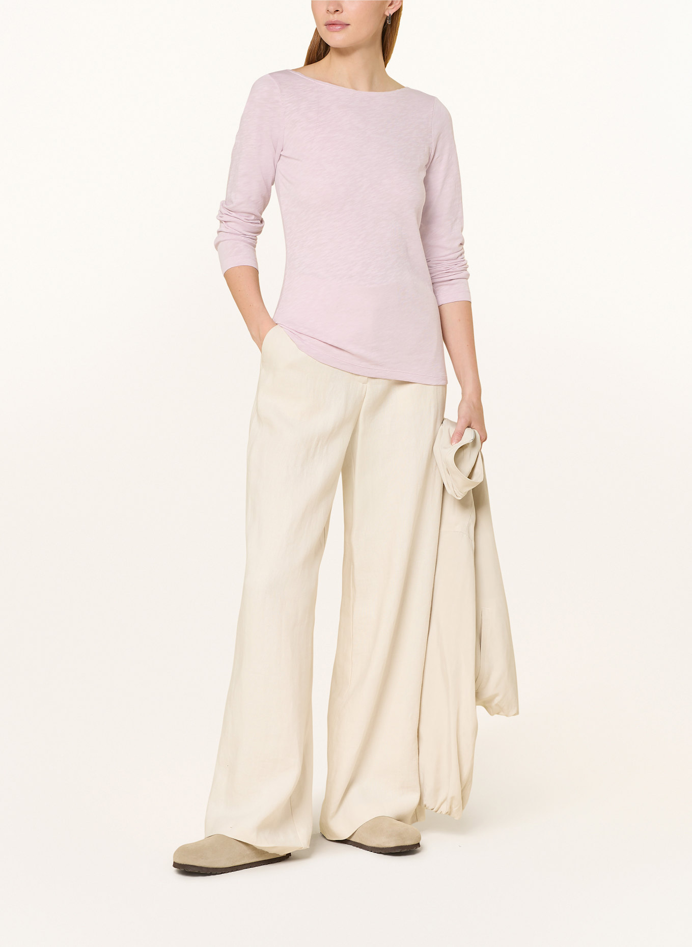 Marc O'Polo Koszulka z długim rękawem: BLADORÓŻOWY